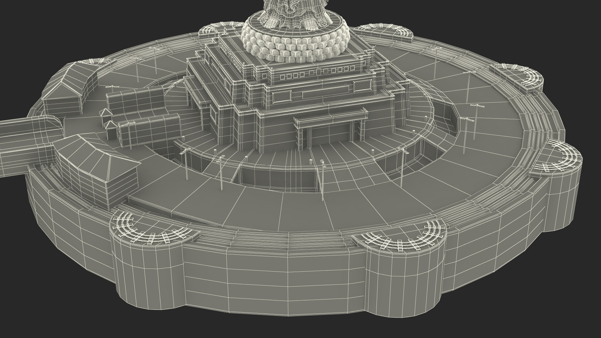 3D Guanyin of Nanshan for 3D Print