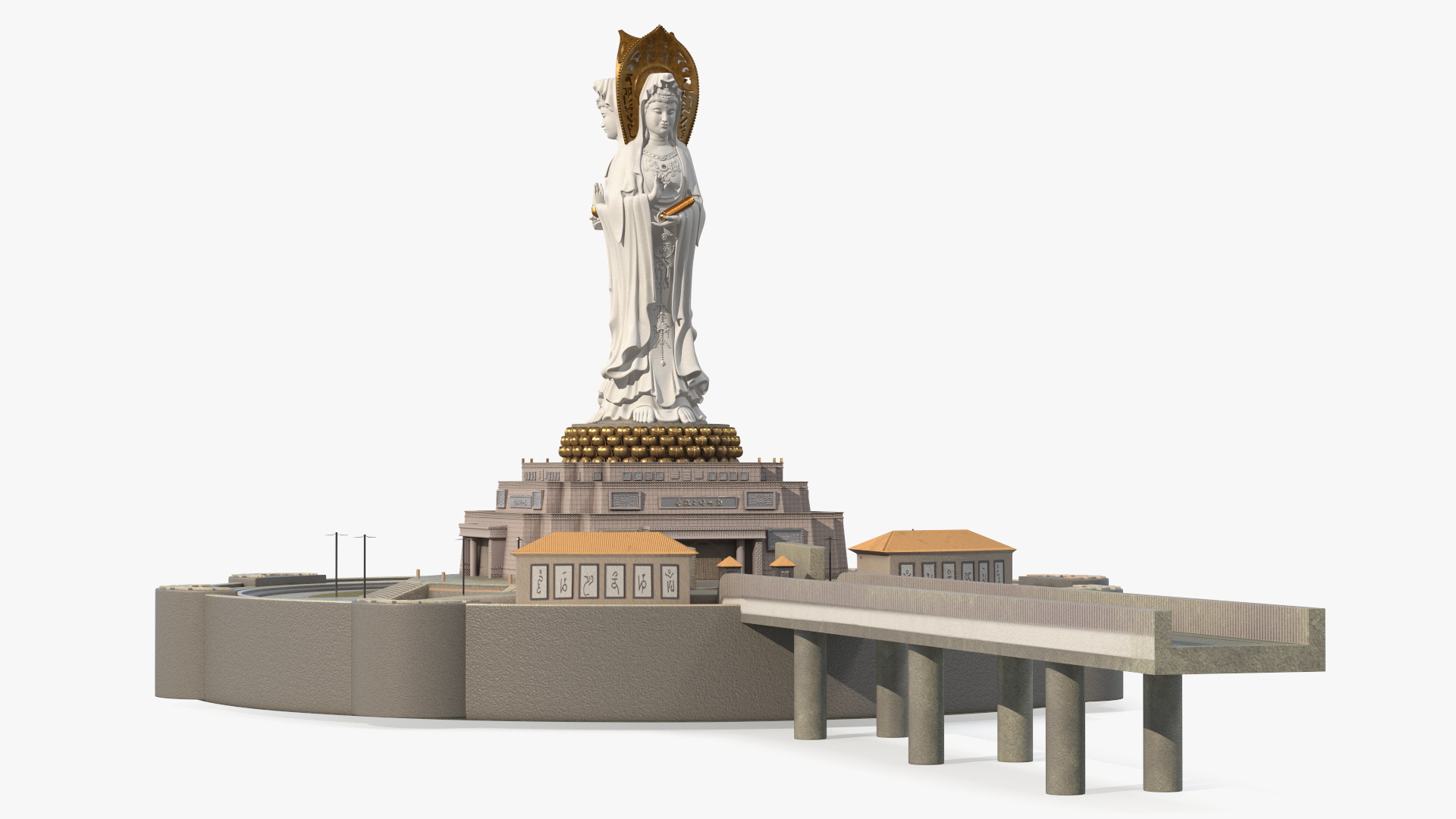 3D Guanyin of Nanshan for 3D Print