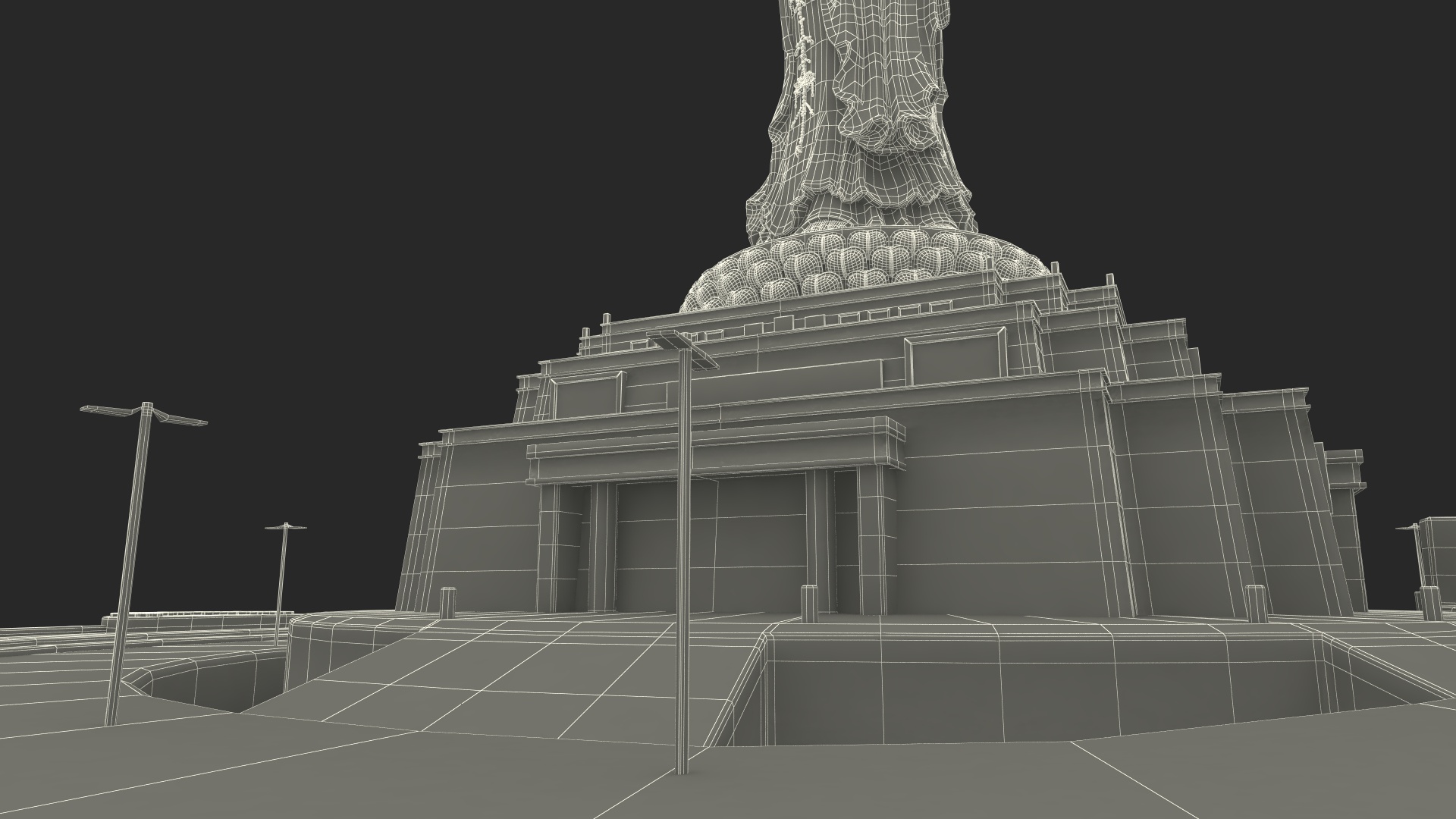 3D Guanyin of Nanshan for 3D Print