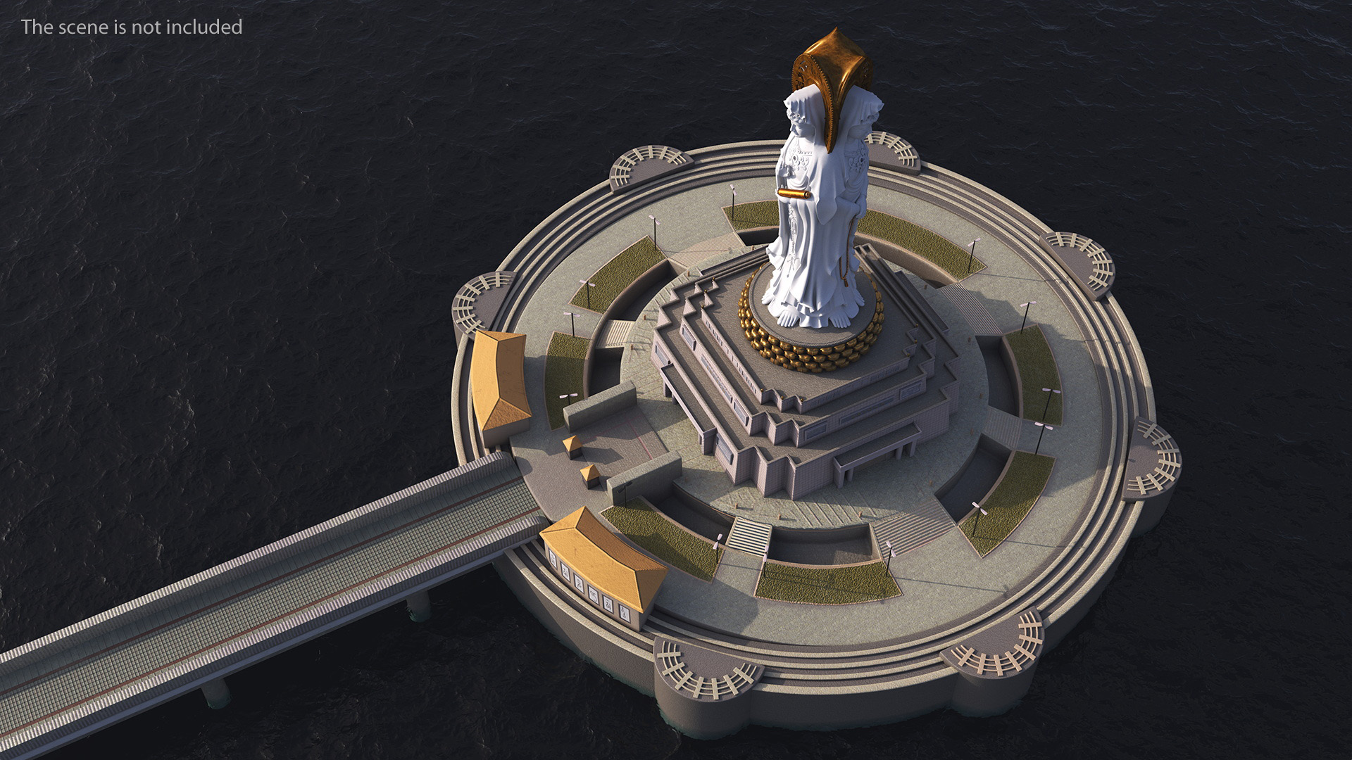 3D Guanyin of Nanshan for 3D Print