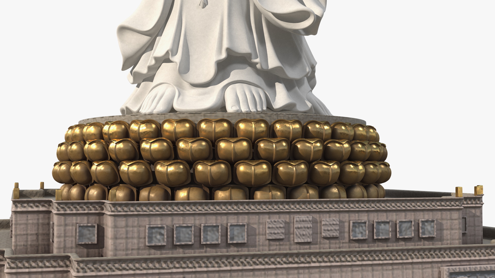 3D Guanyin of Nanshan for 3D Print