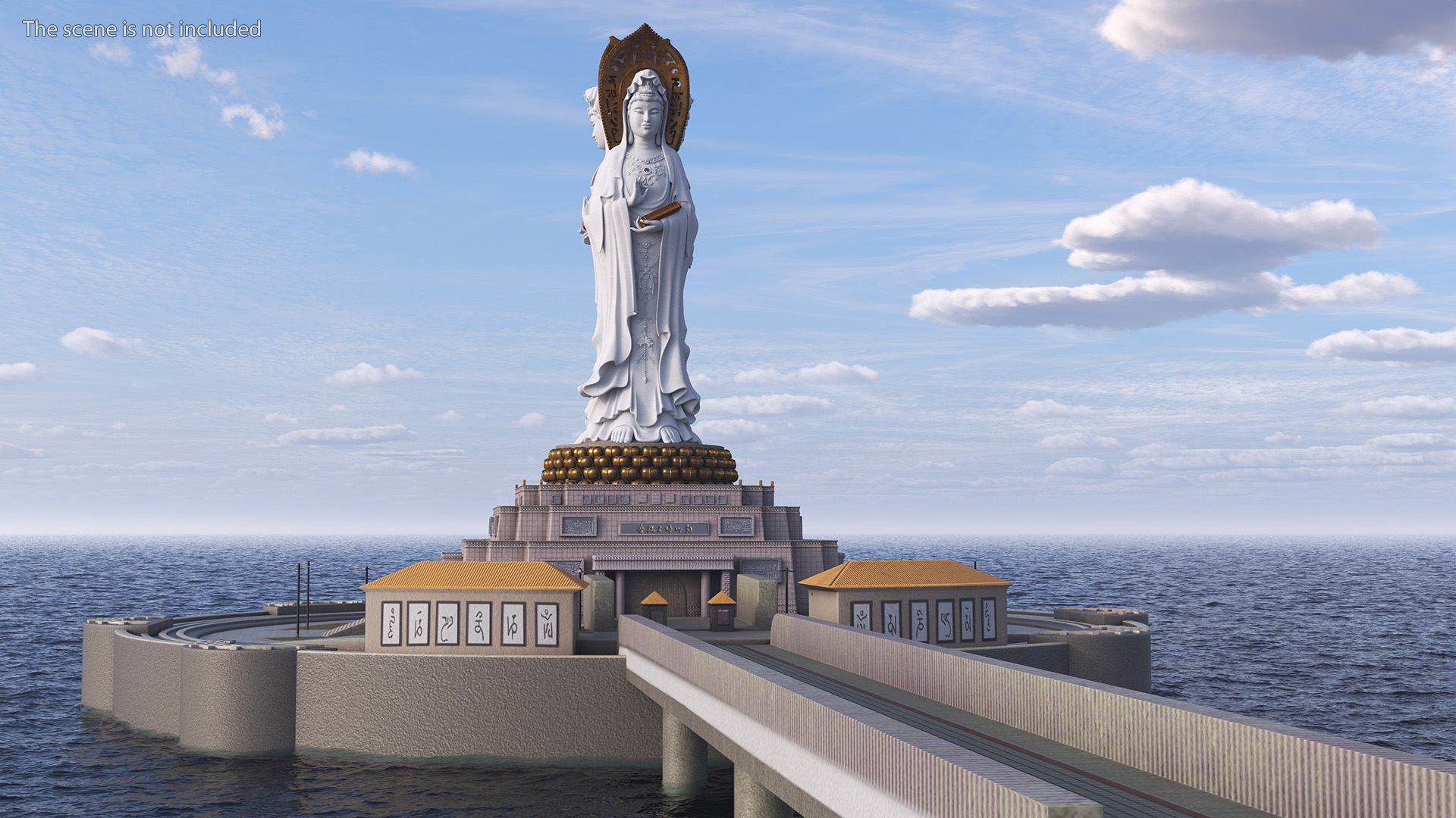 3D Guanyin of Nanshan for 3D Print