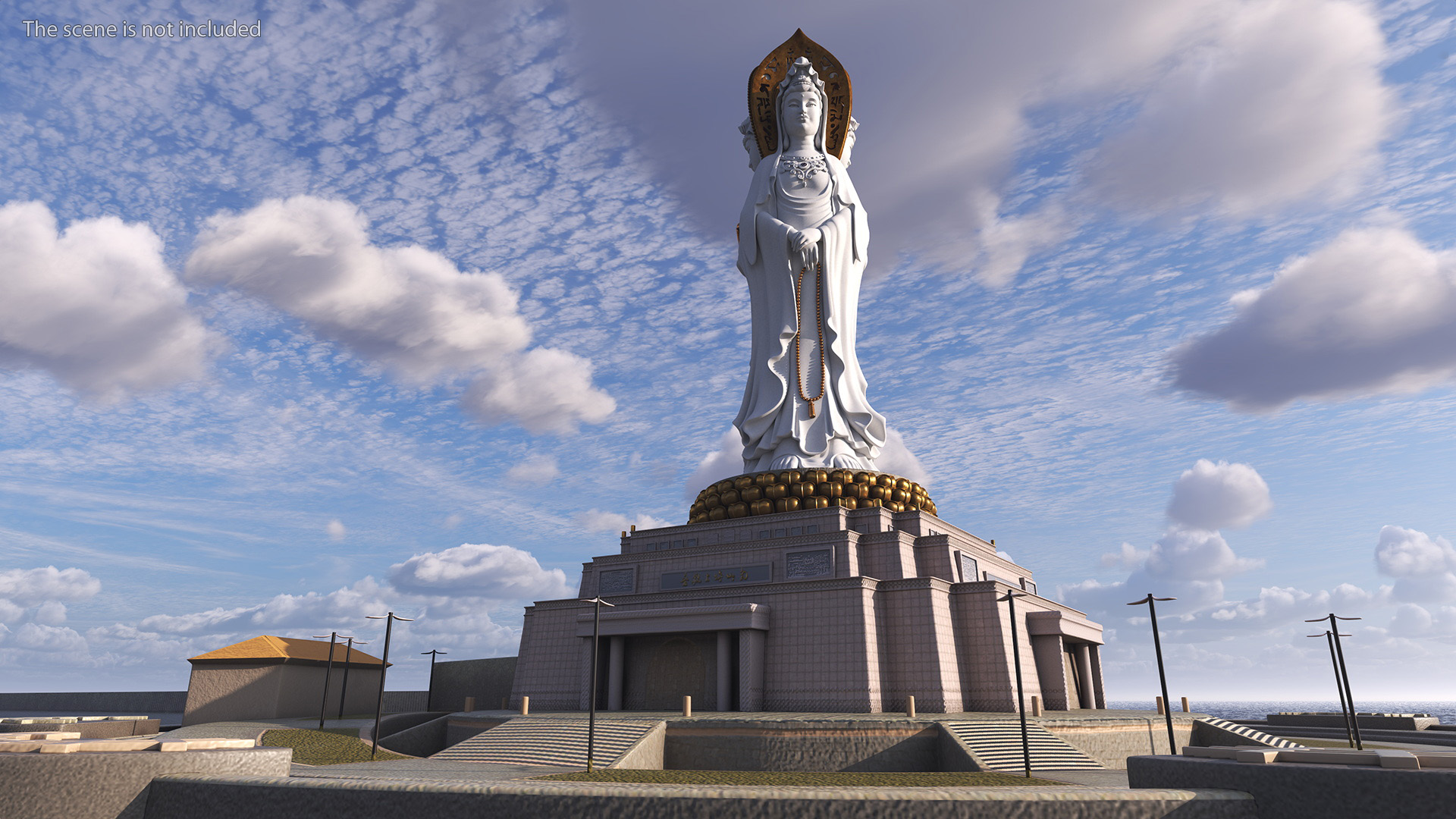 3D Guanyin of Nanshan for 3D Print