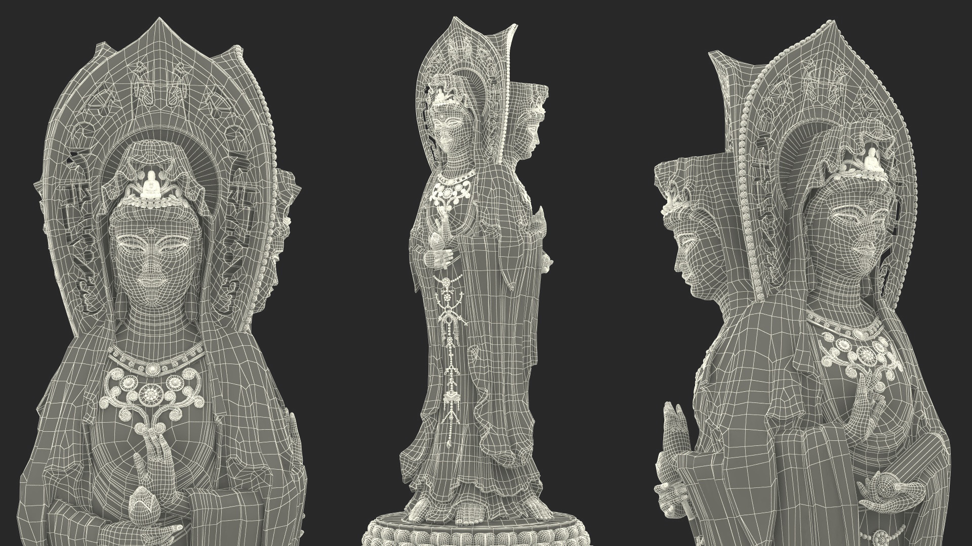 3D Guanyin of Nanshan for 3D Print