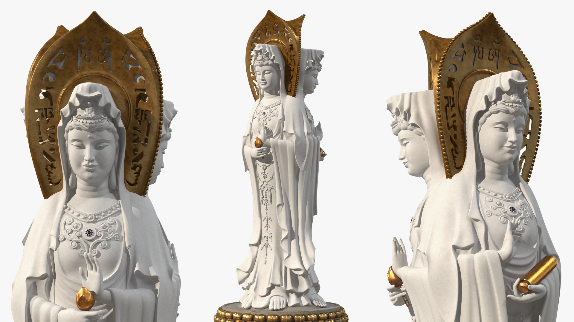 3D Guanyin of Nanshan for 3D Print