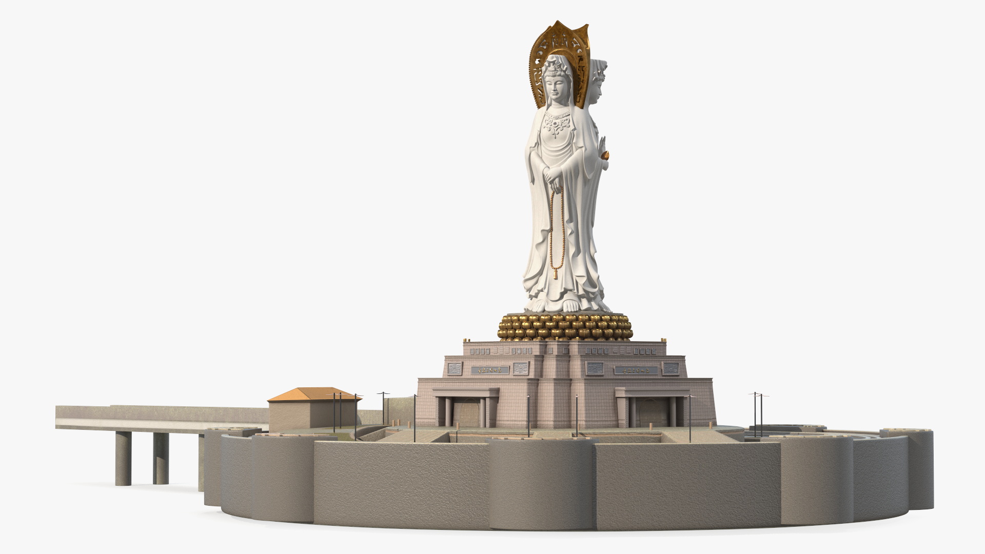 3D Guanyin of Nanshan for 3D Print