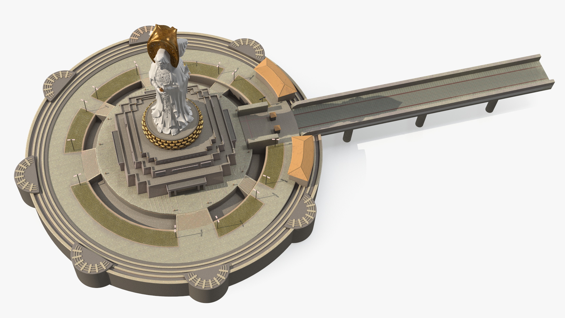 3D Guanyin of Nanshan for 3D Print