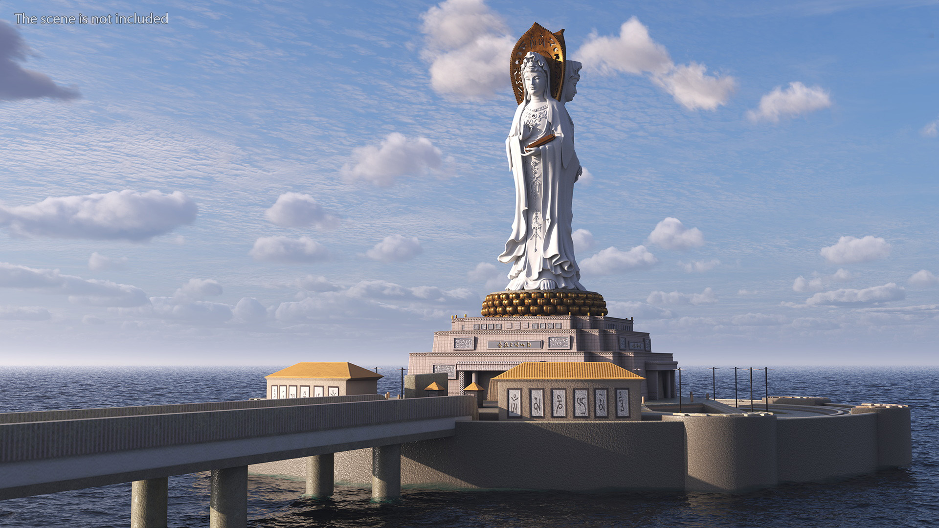 3D Guanyin of Nanshan for 3D Print
