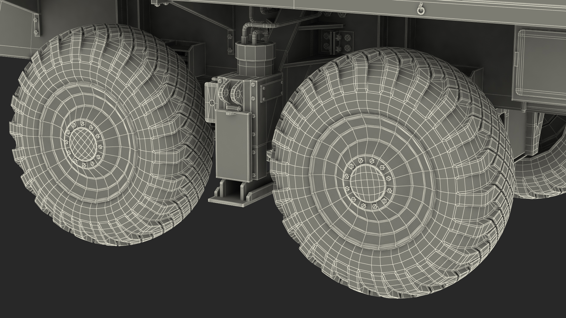 3D model 4 Axle Platform Camo