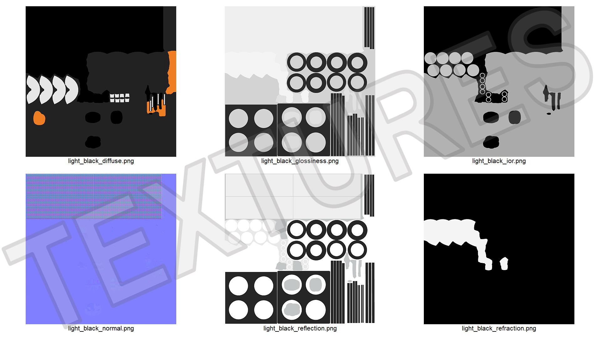 3D Recessed Modular Ceiling Luminaire 4 Light Black model