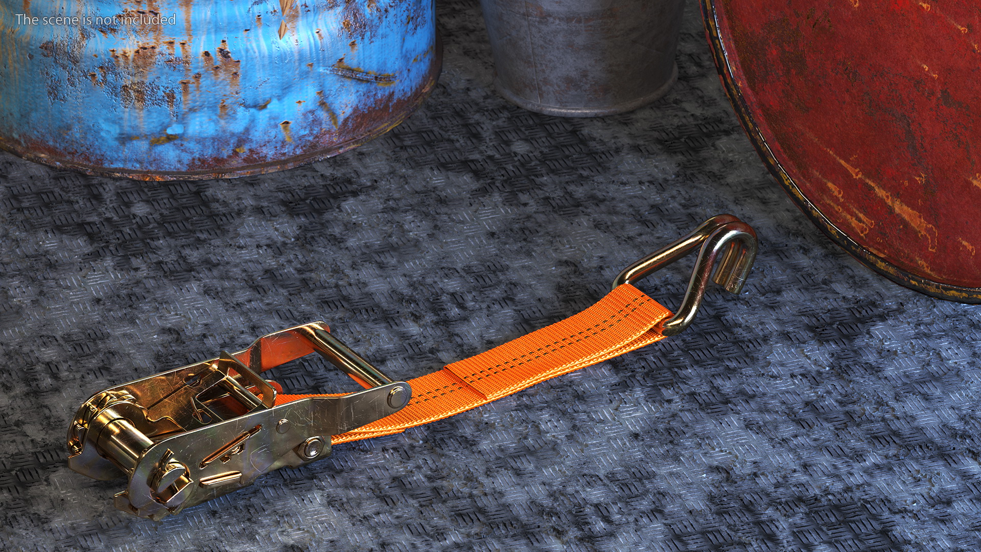 Ratchet Strap Tie Down 3D
