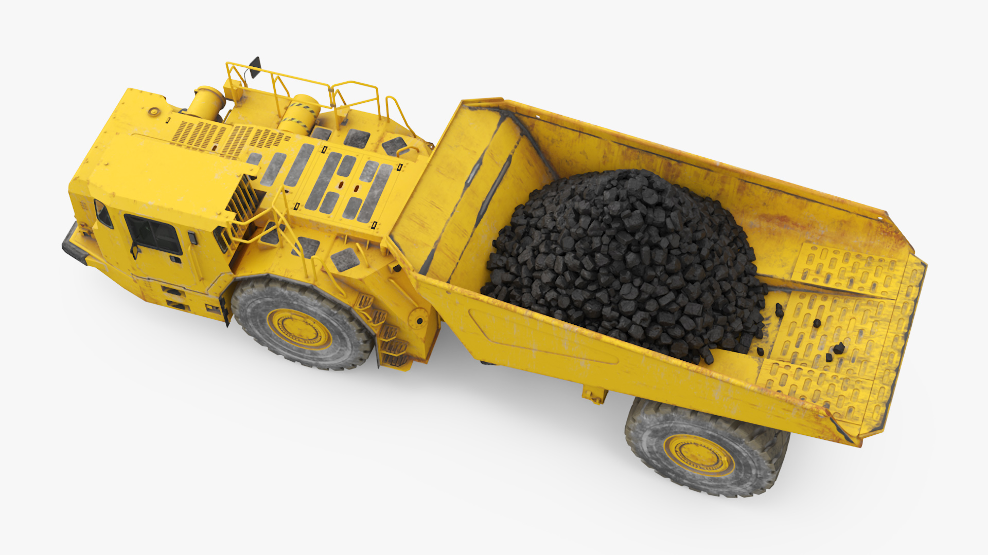Underground Truck in Cave Tunnel 3D