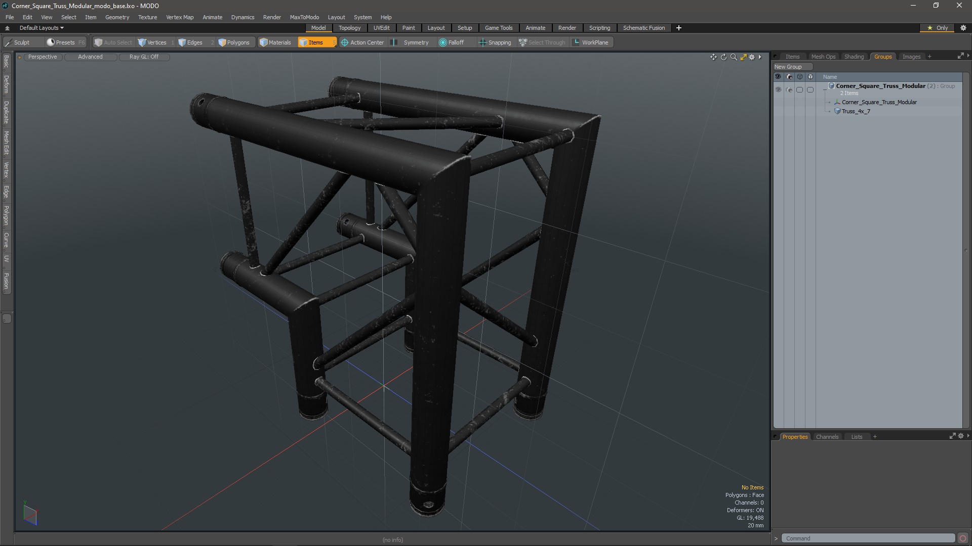 Corner Square Truss Modular 3D