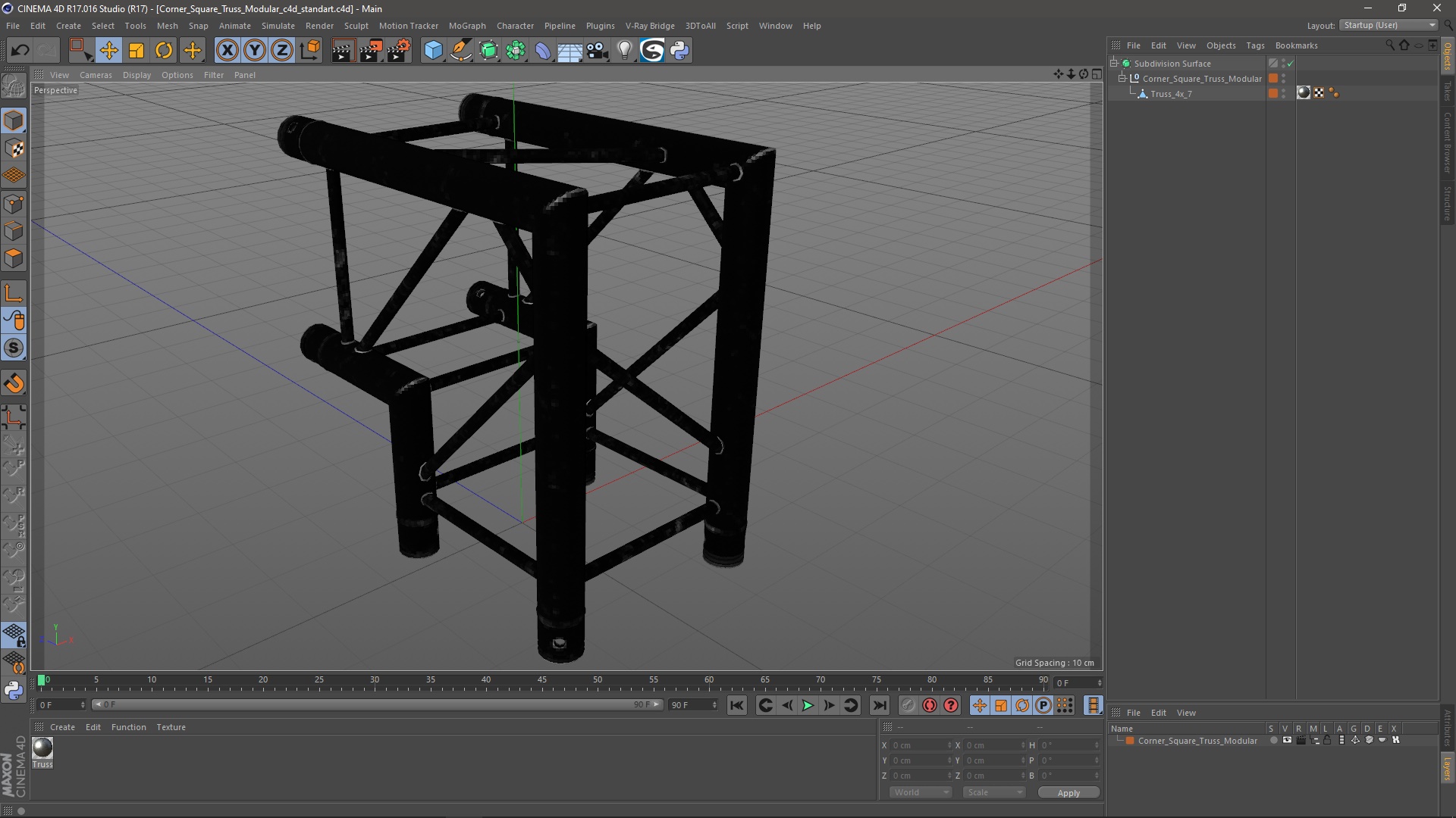 Corner Square Truss Modular 3D