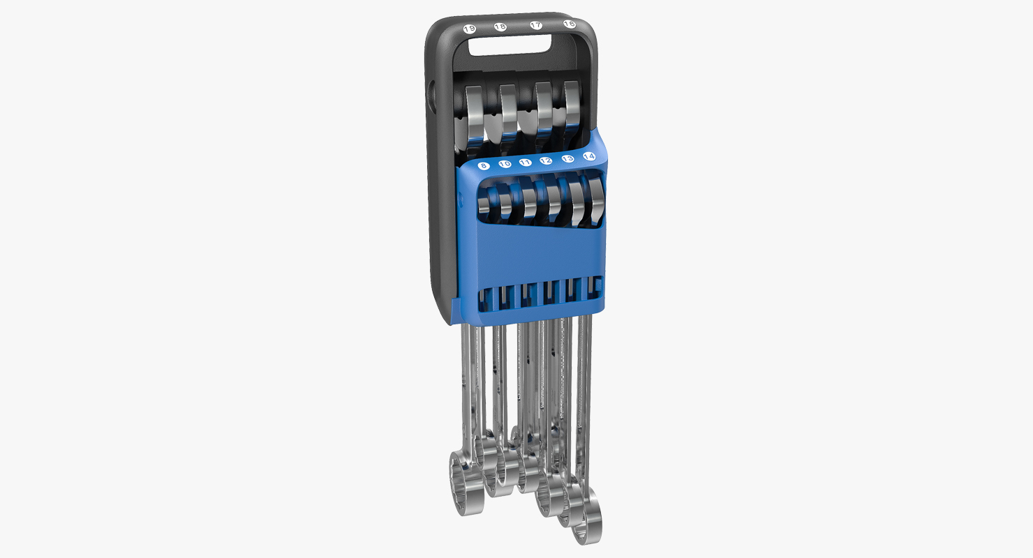 3D Combination Spanner Set Storage Clip