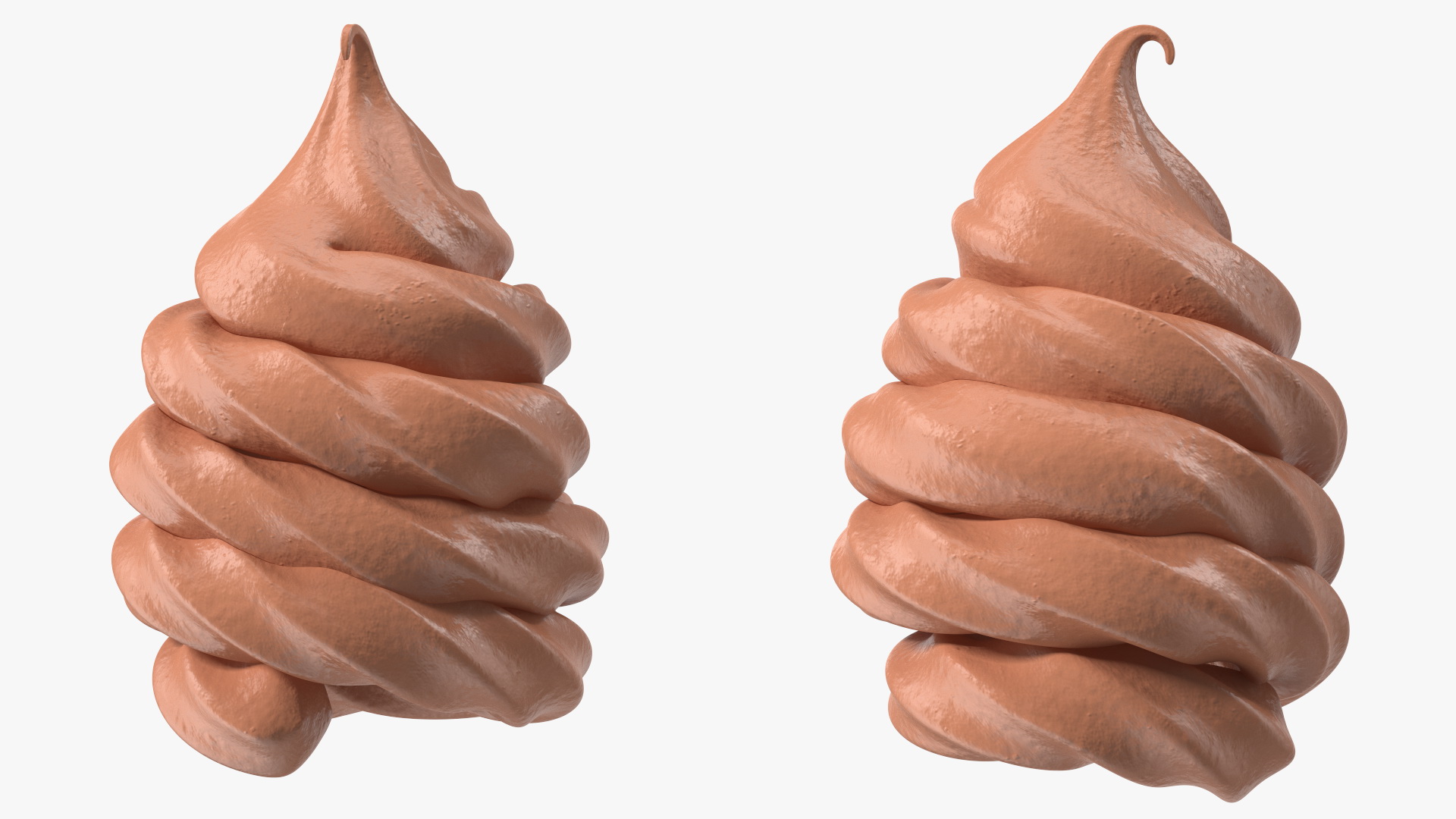 3D Chocolate Ice Cream Top model