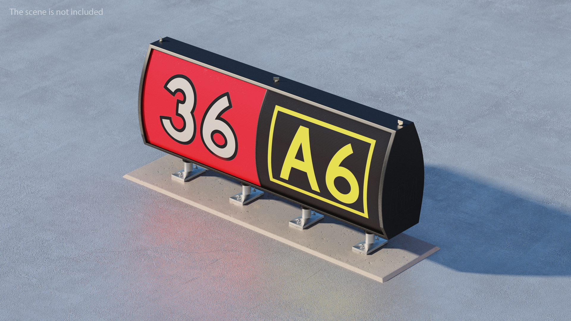 Airfiled Ground Guidance Sign 3D model