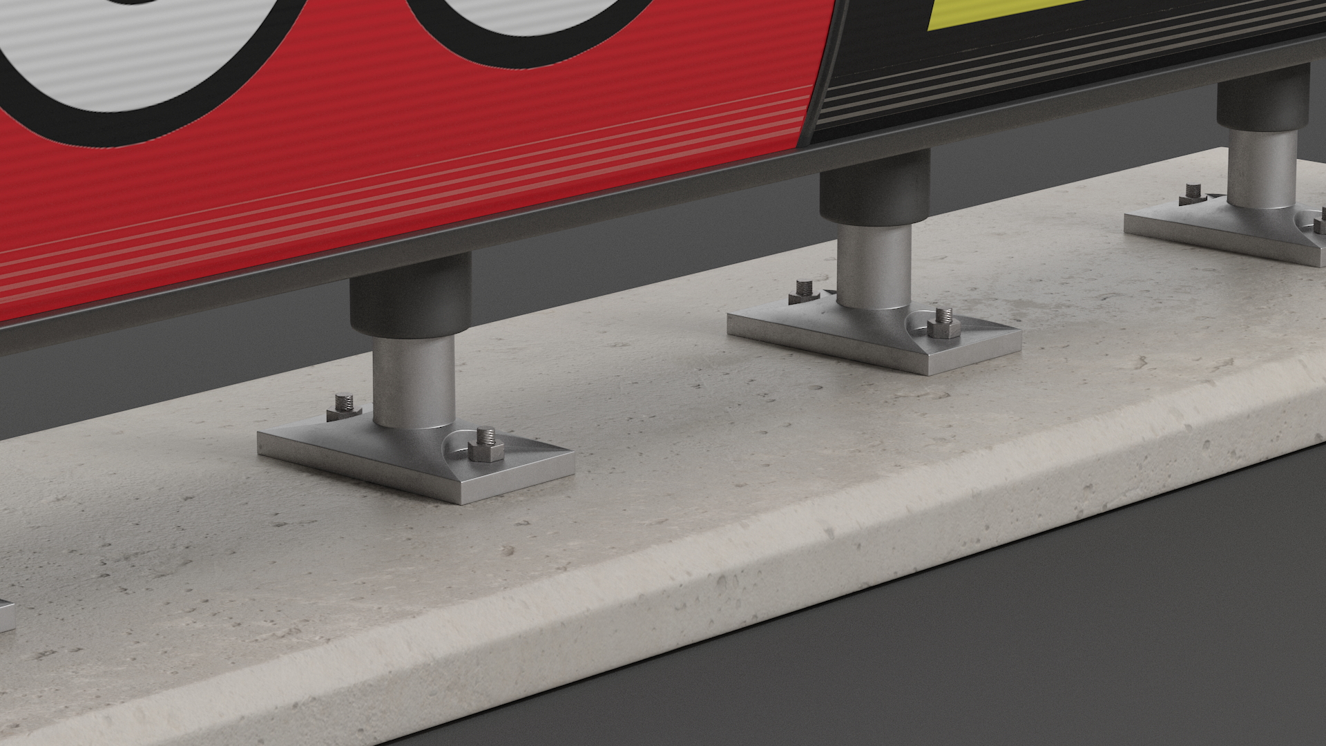 Airfiled Ground Guidance Sign 3D model