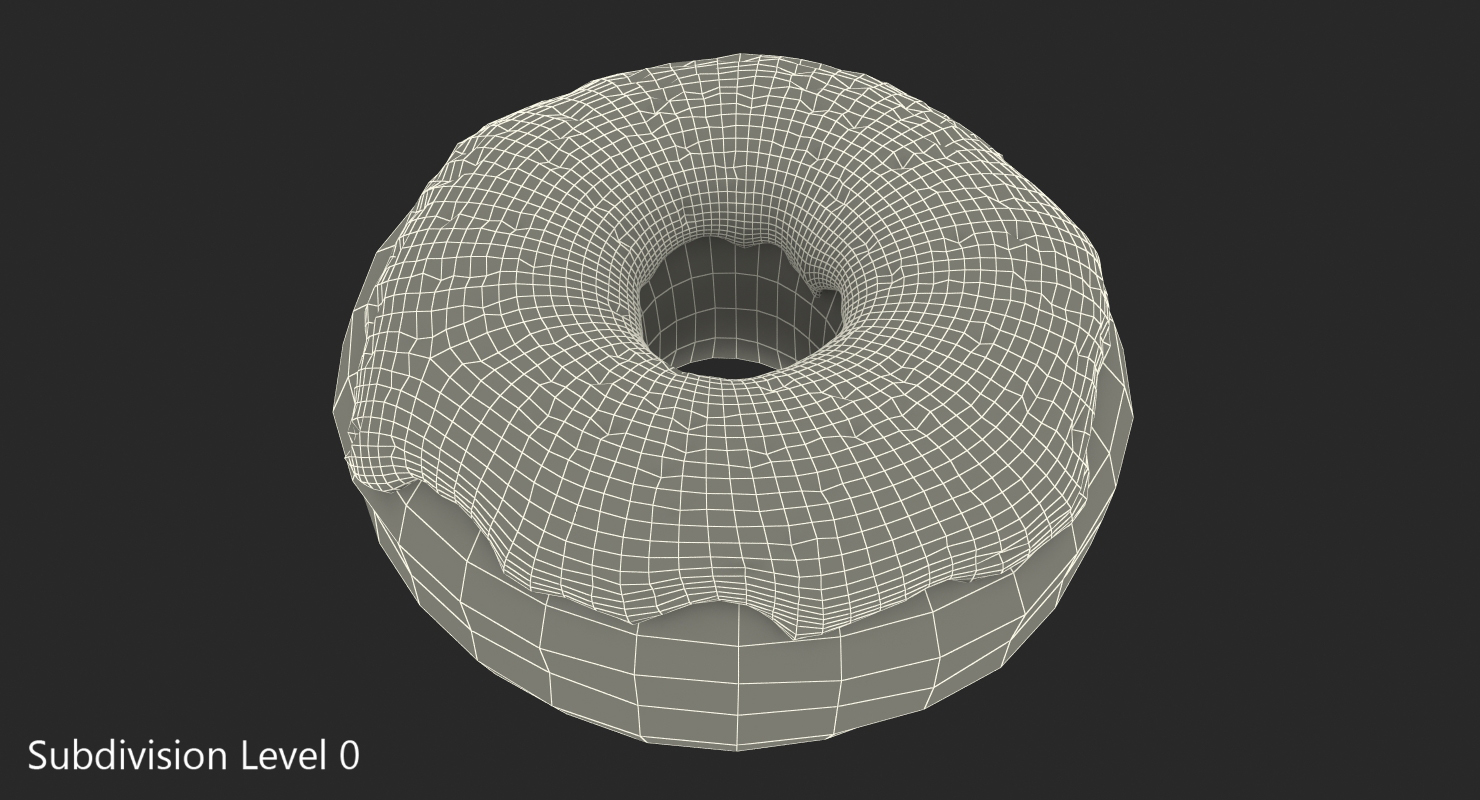 3D model Pink Donut