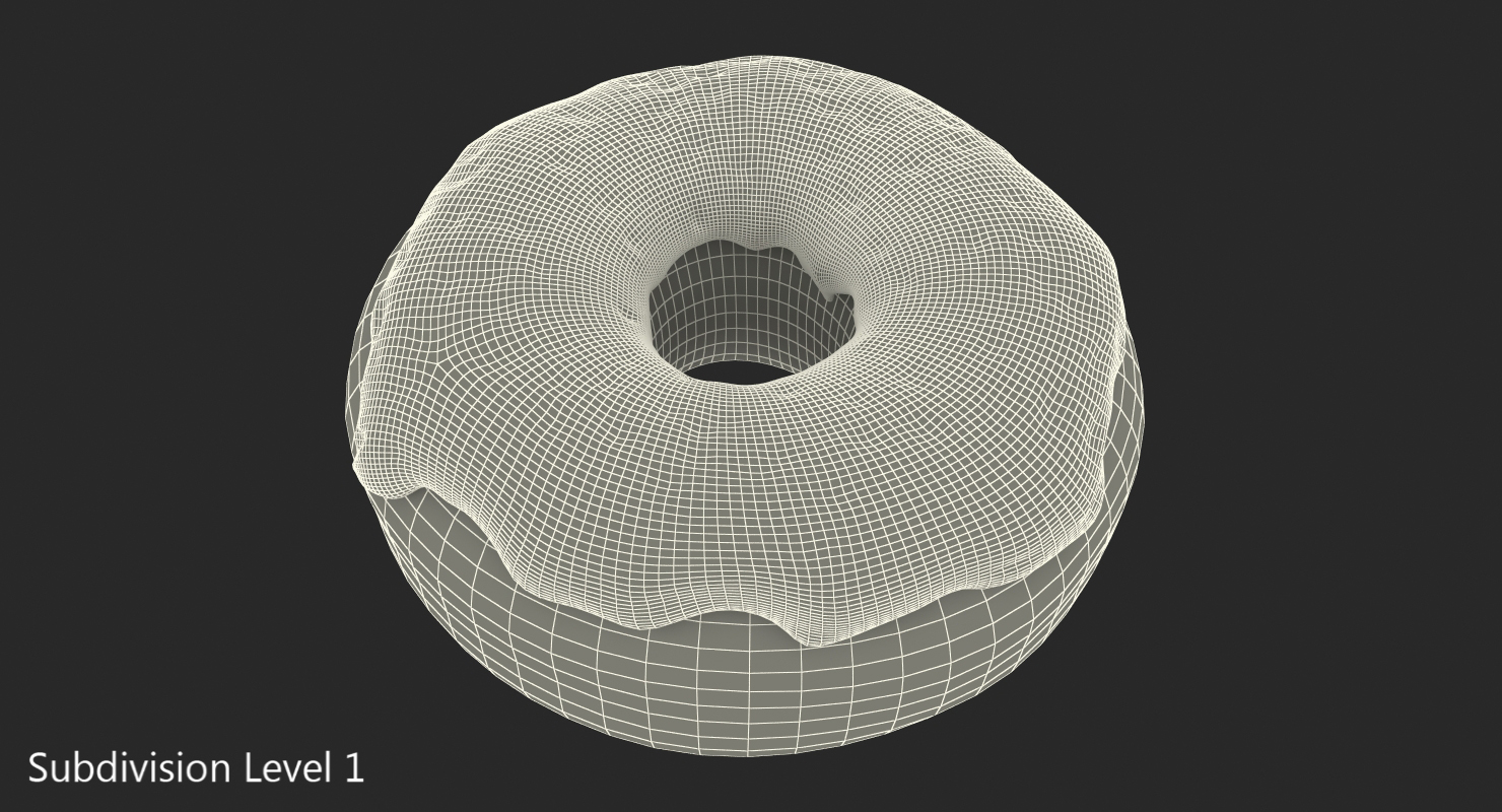 3D model Pink Donut