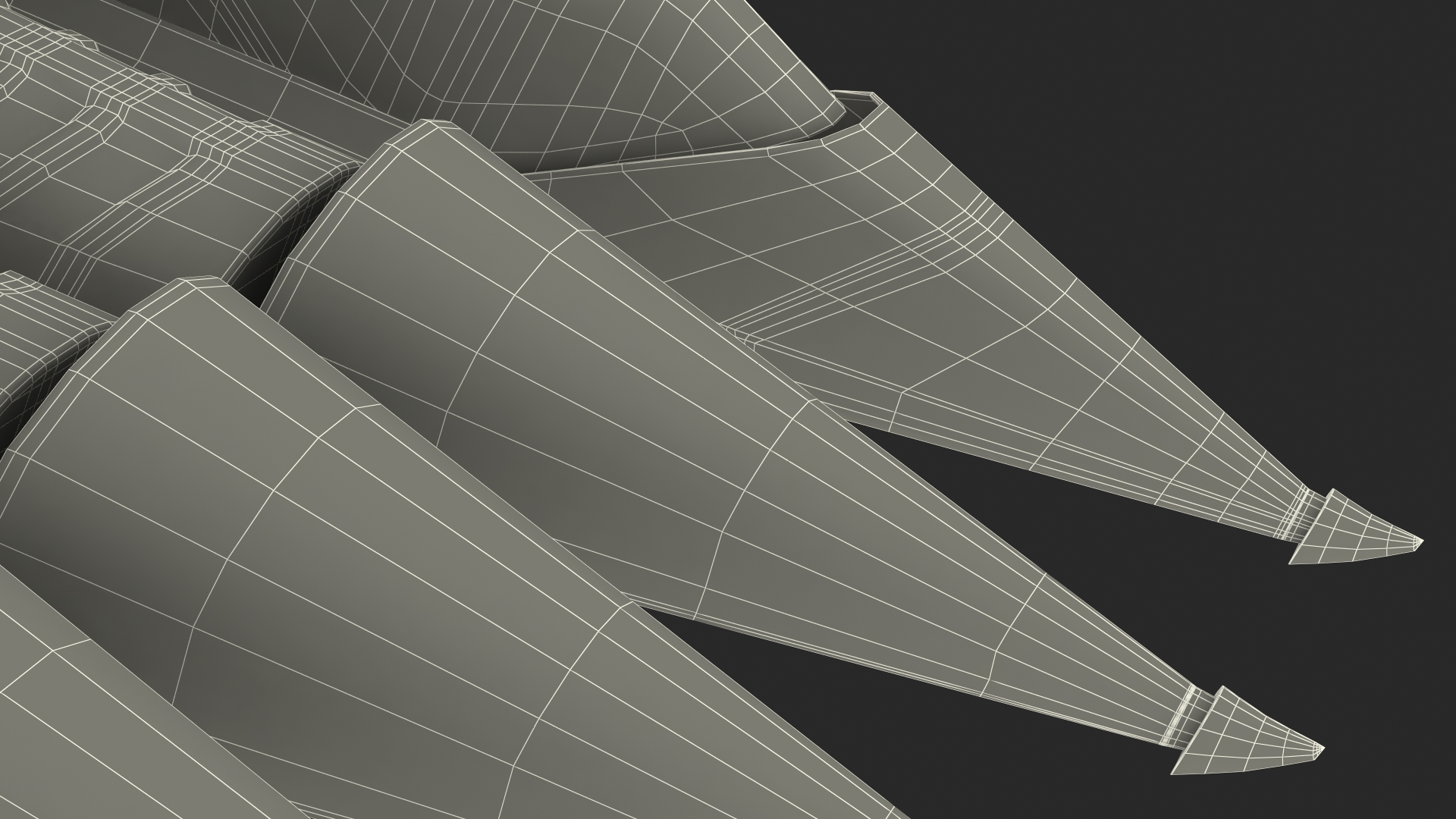 3D Corn Header 6 Rows Used model