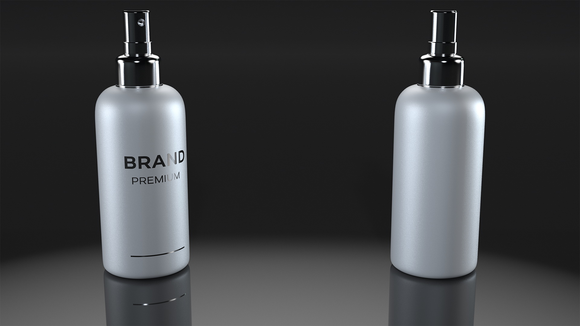 White Cosmetic Spray Bottle 3D