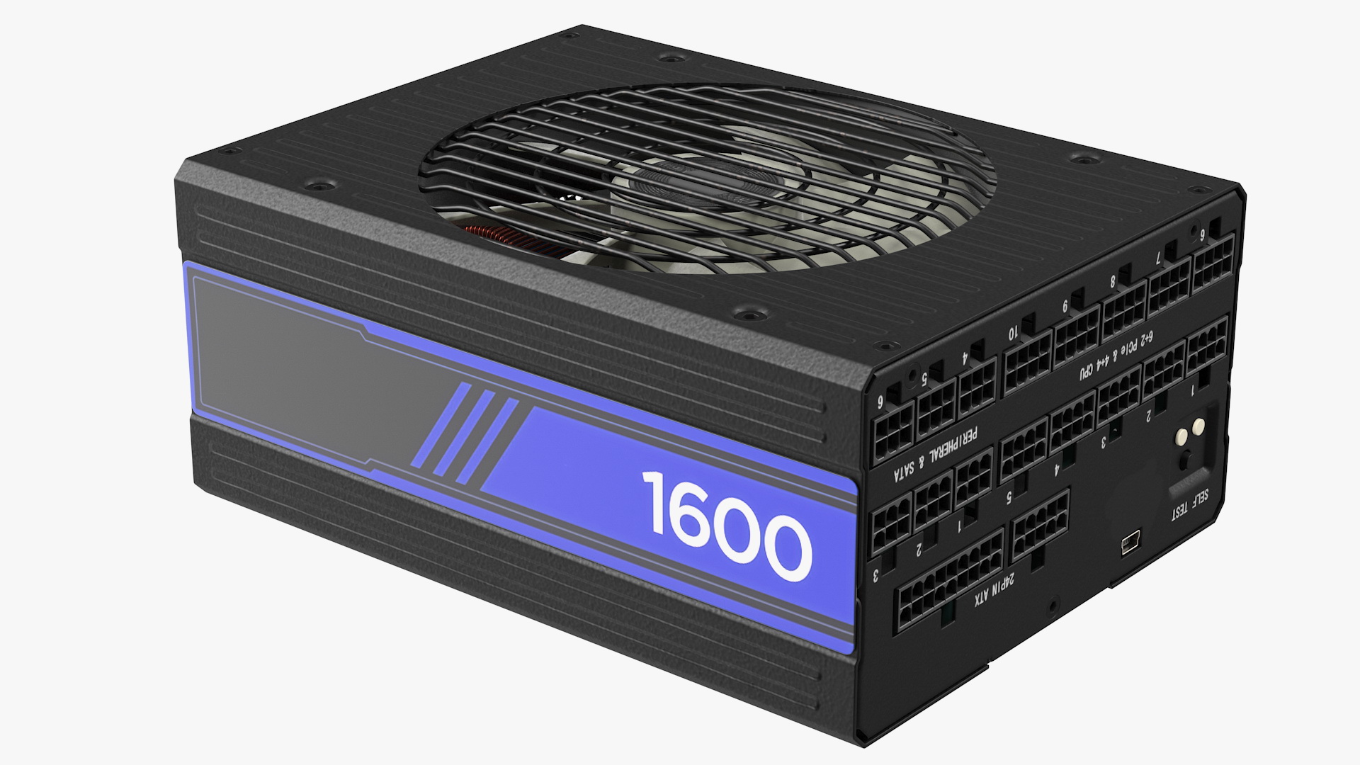 3D Disassembled PC ATX Modular PSU