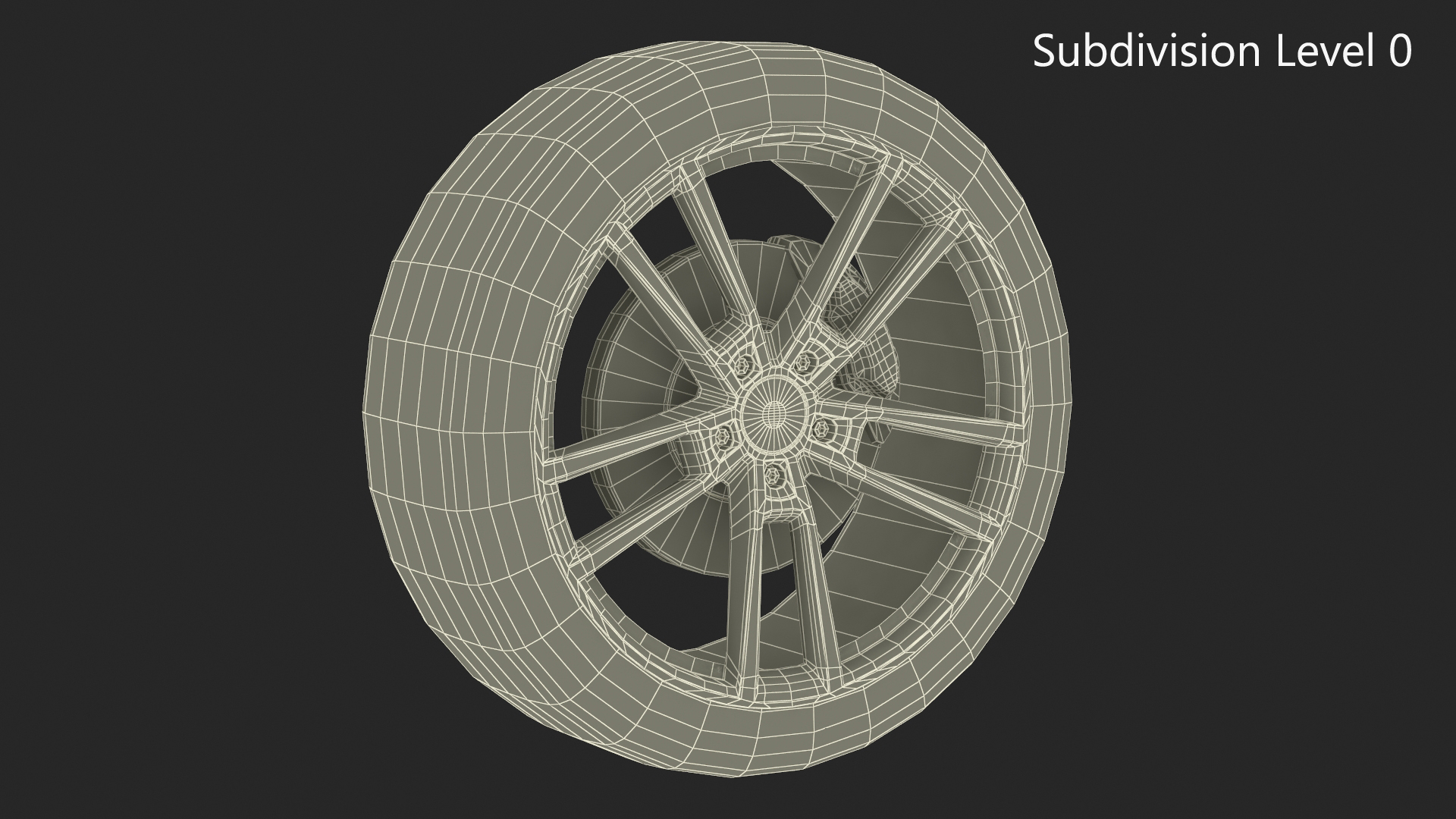 3D Porsche Cayenne Wheel
