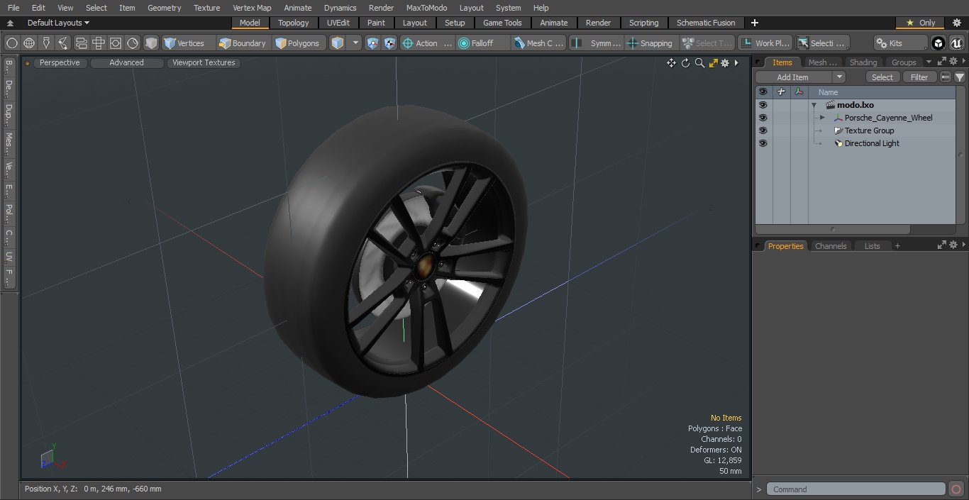 3D Porsche Cayenne Wheel