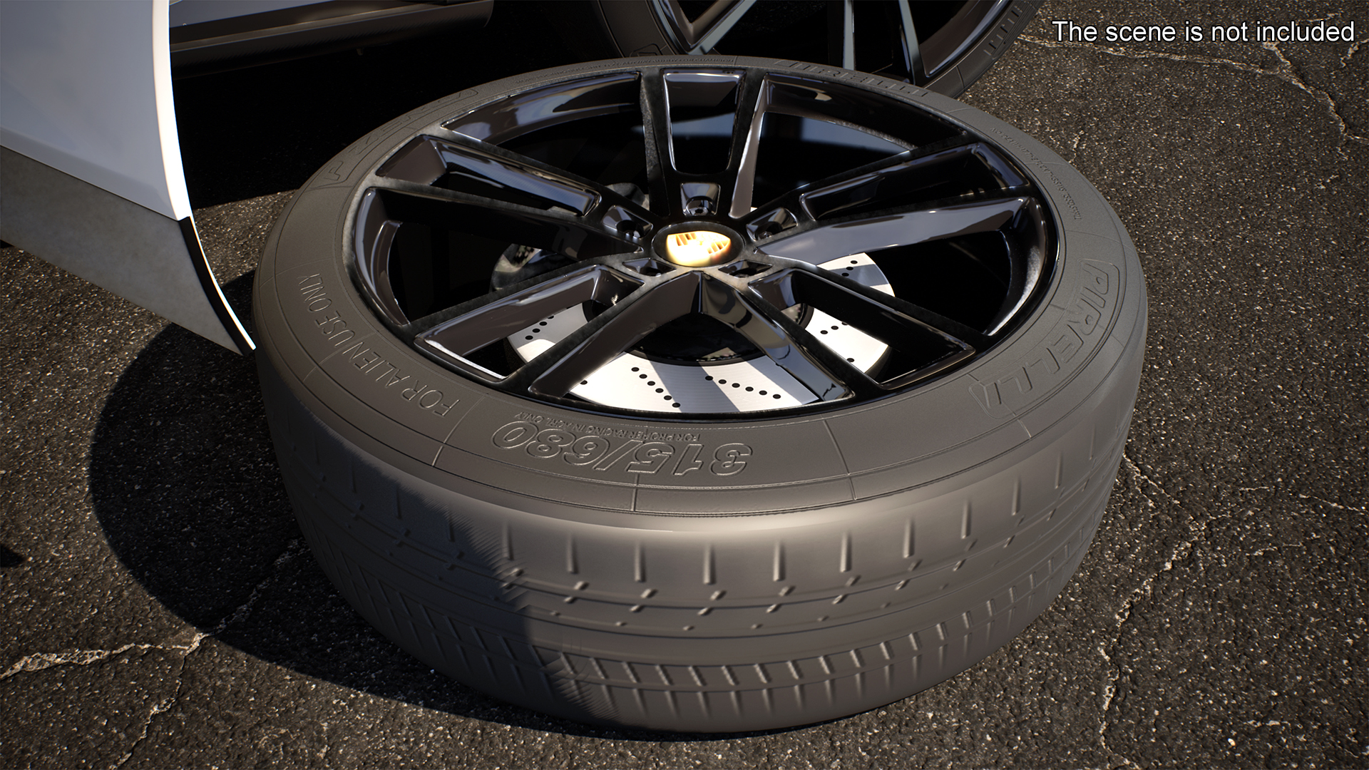 3D Porsche Cayenne Wheel