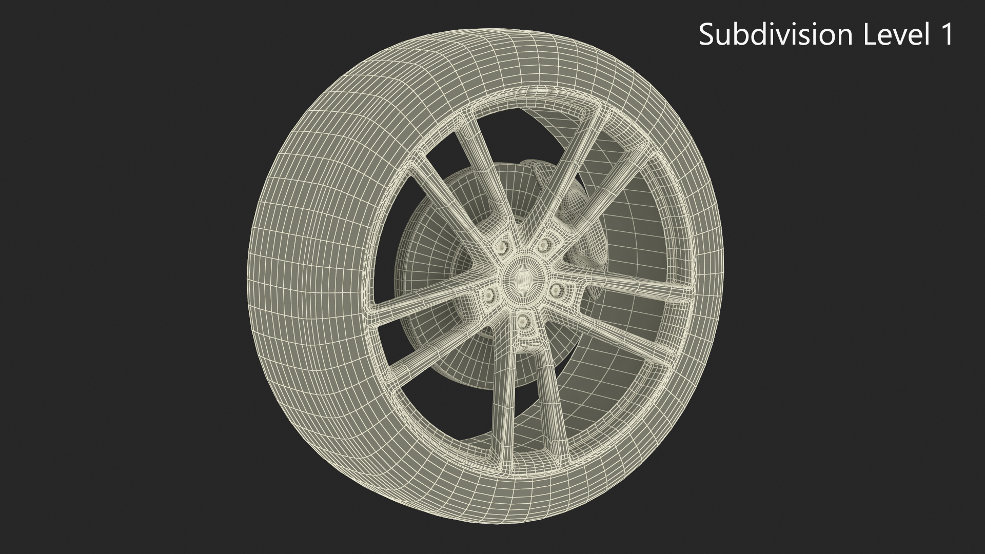 3D Porsche Cayenne Wheel