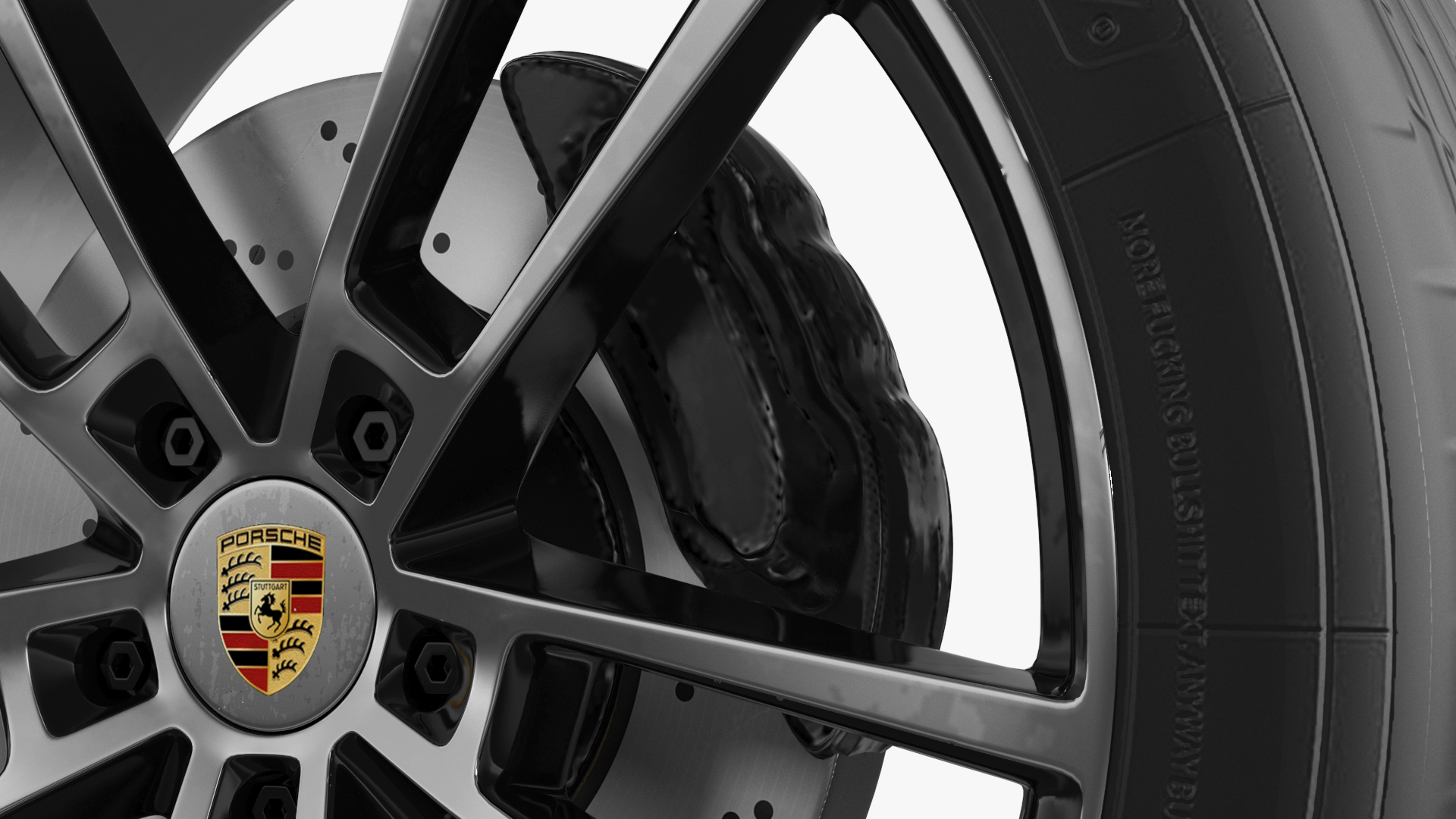 3D Porsche Cayenne Wheel