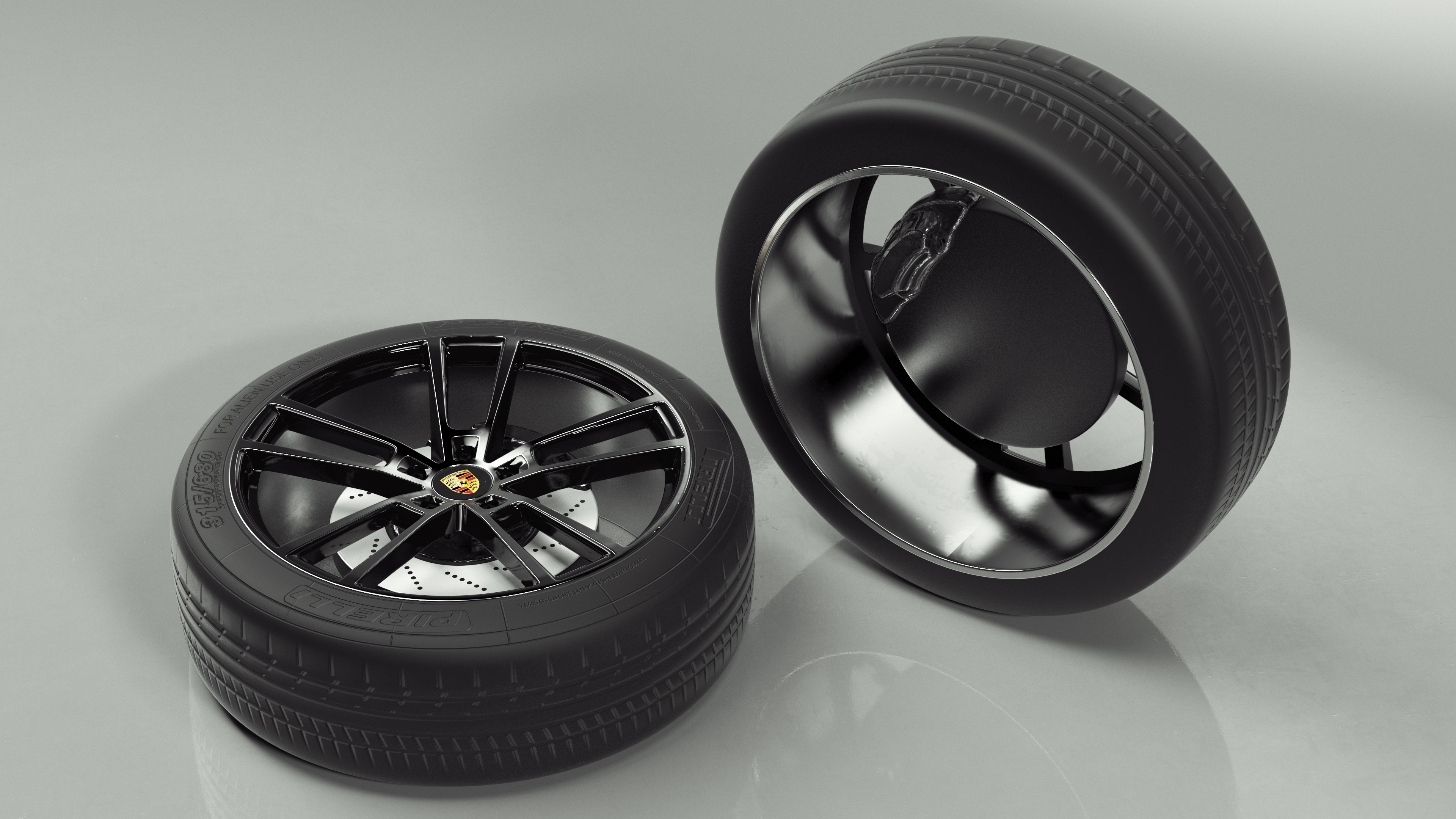 3D Porsche Cayenne Wheel