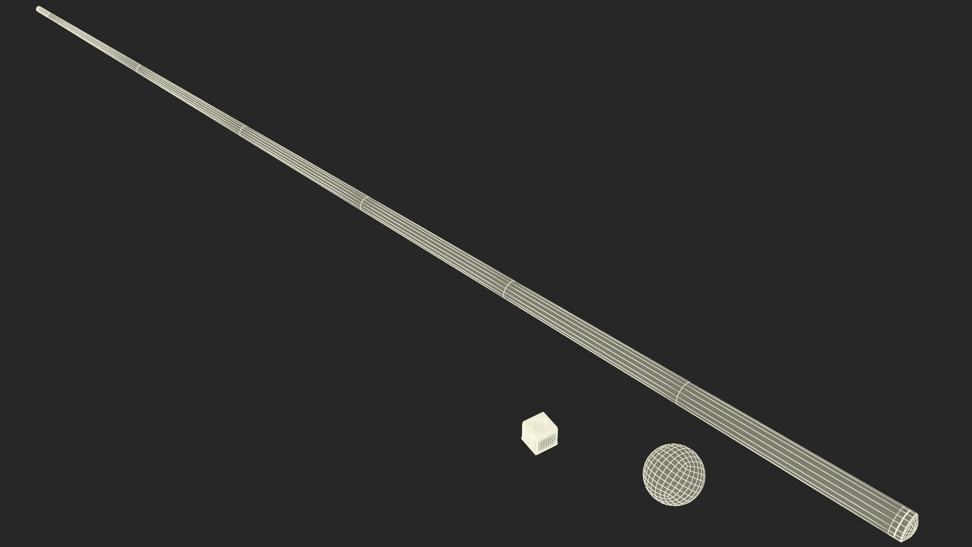 3D African American Playing Billiard model
