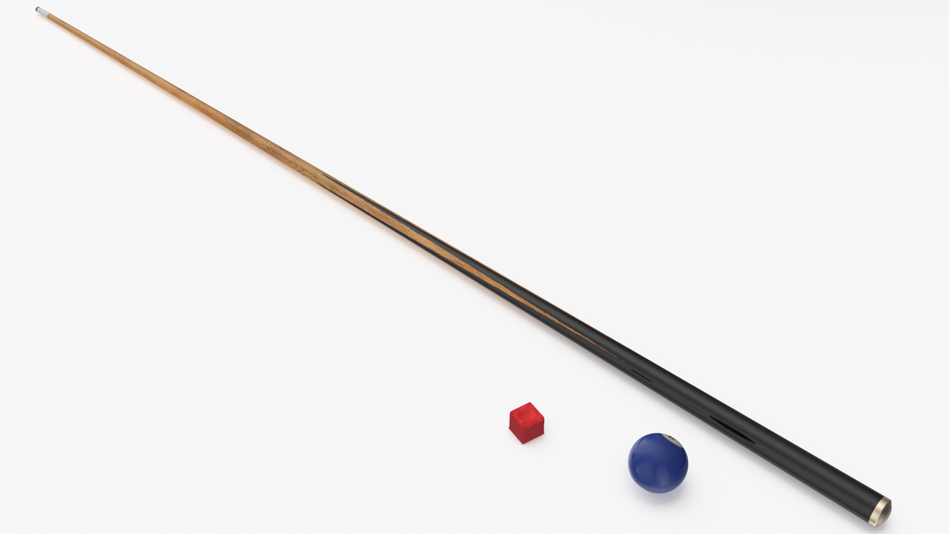 3D African American Playing Billiard model