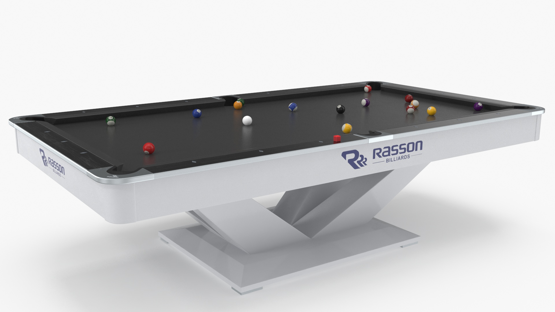 3D African American Playing Billiard model