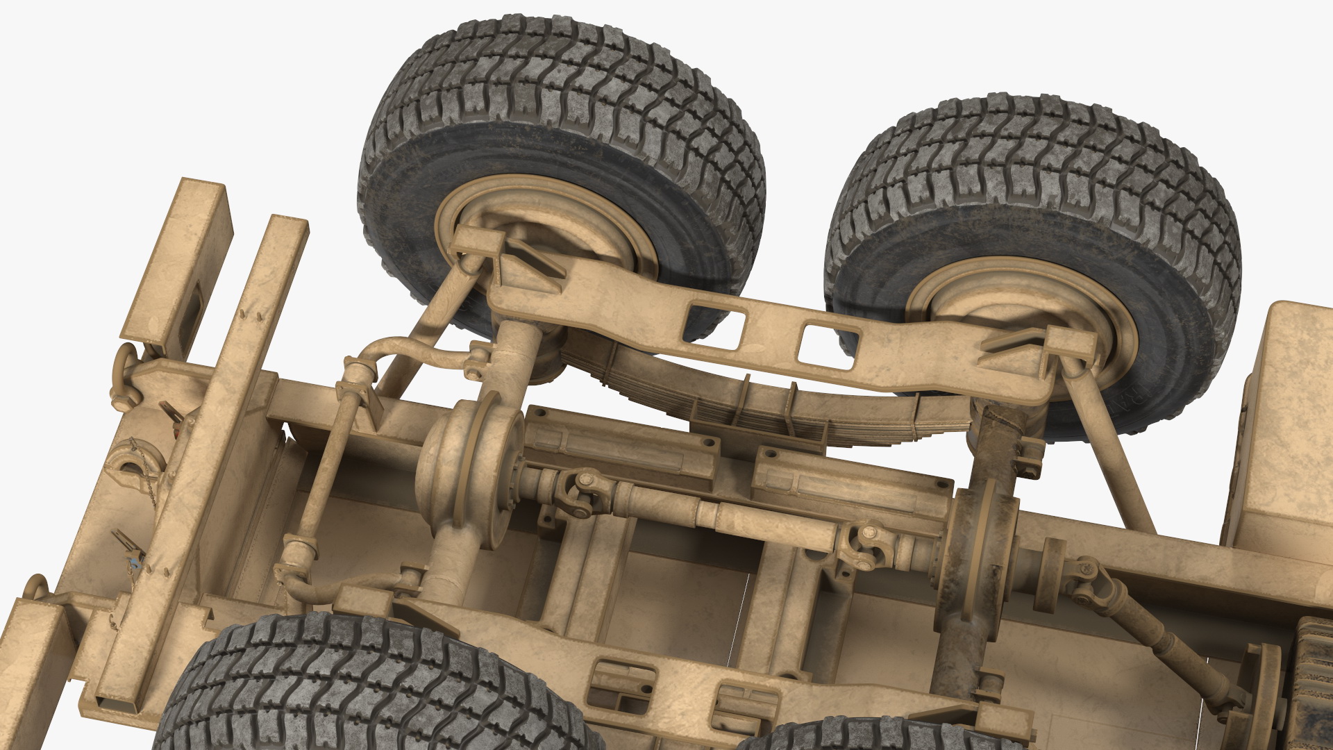 Medium Tactical Vehicle FMTV 5 Ton 6x6 Truck Chassis 3D