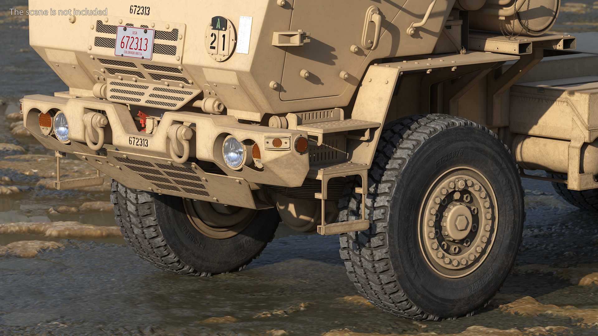 Medium Tactical Vehicle FMTV 5 Ton 6x6 Truck Chassis 3D