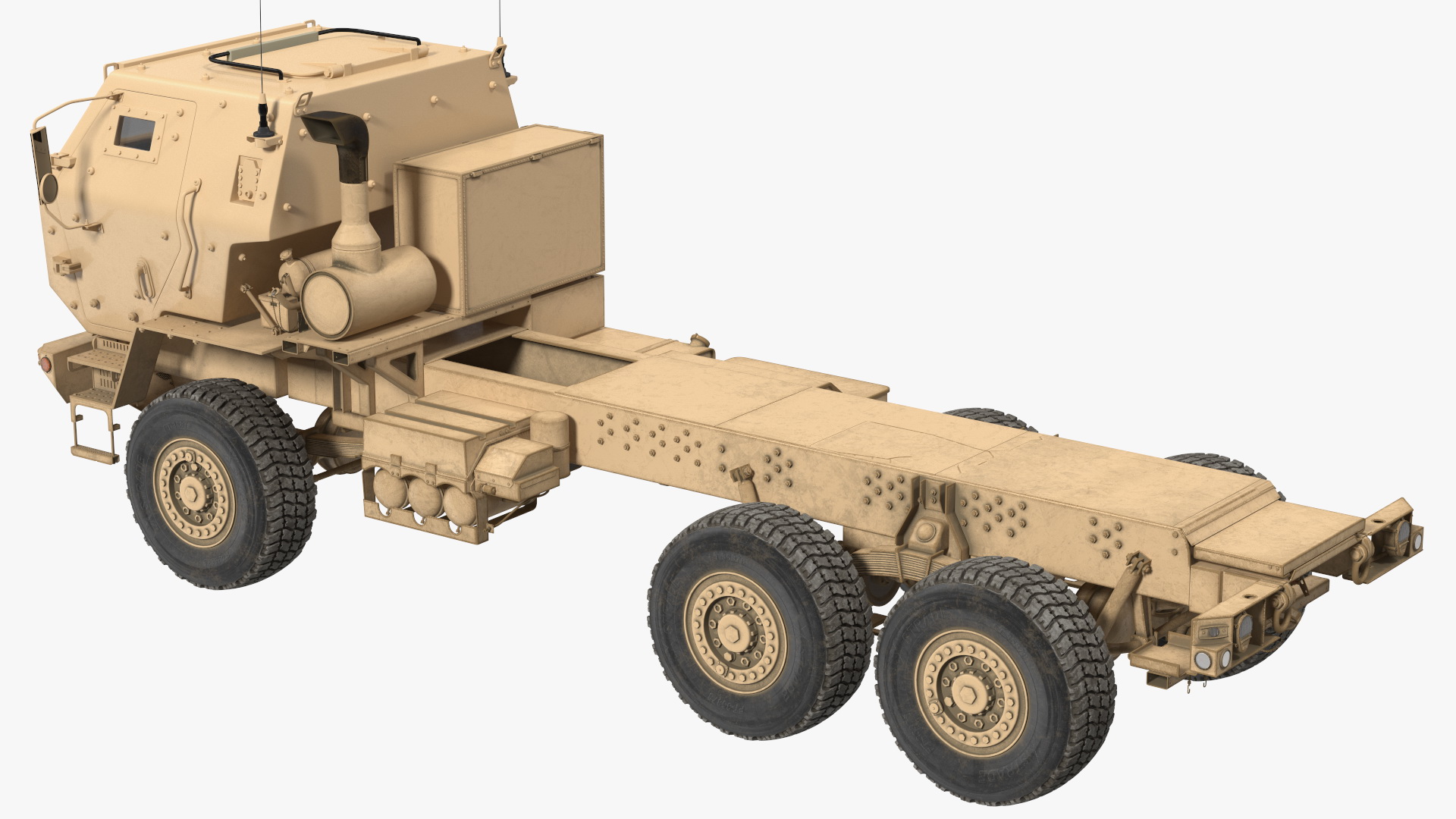 Medium Tactical Vehicle FMTV 5 Ton 6x6 Truck Chassis 3D