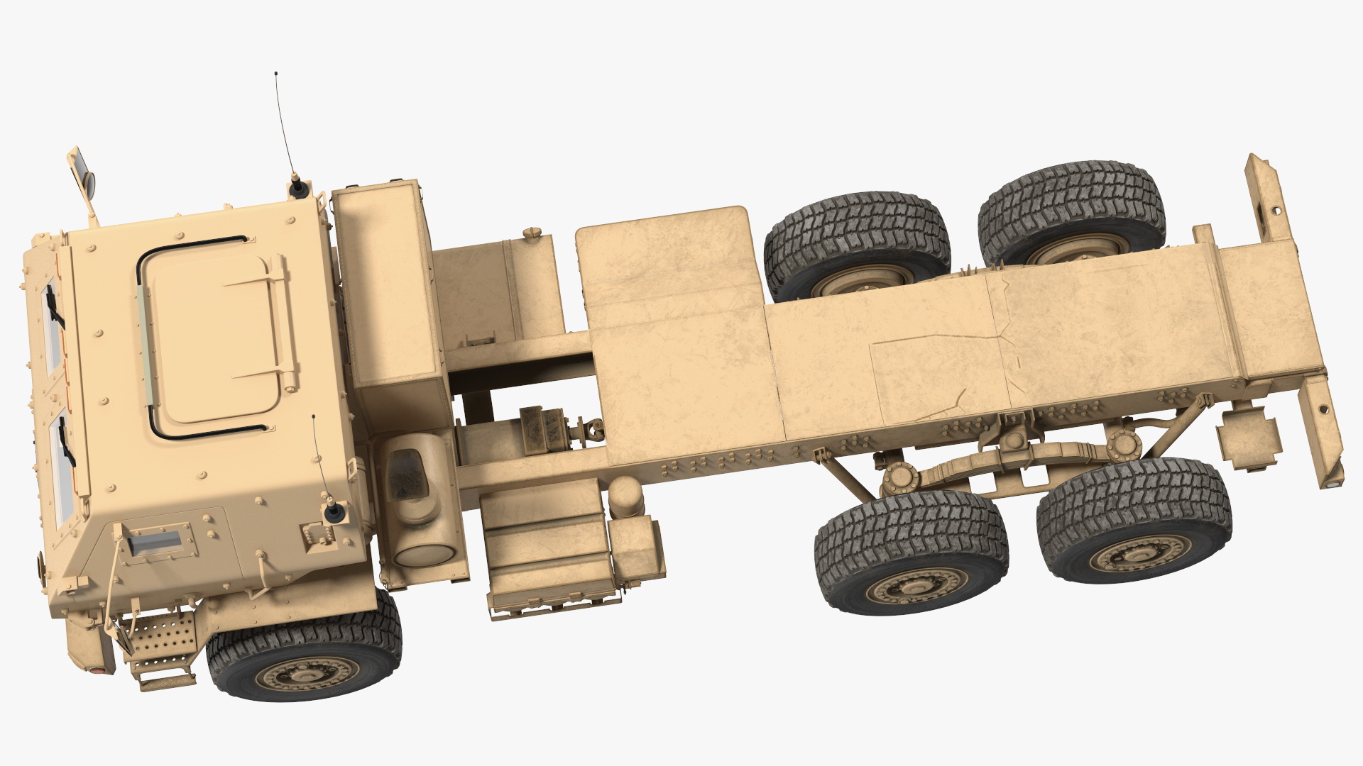 Medium Tactical Vehicle FMTV 5 Ton 6x6 Truck Chassis 3D