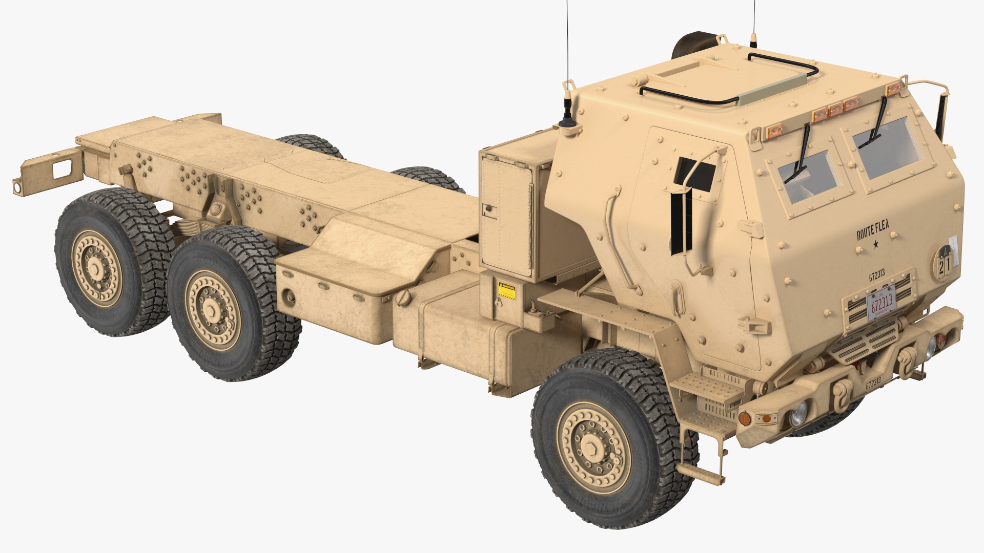 Medium Tactical Vehicle FMTV 5 Ton 6x6 Truck Chassis 3D