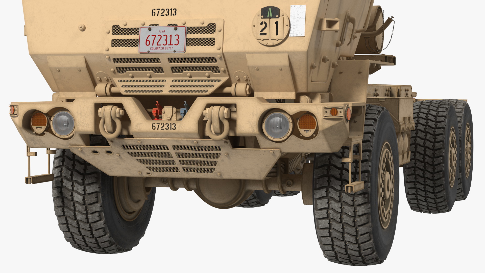 Medium Tactical Vehicle FMTV 5 Ton 6x6 Truck Chassis 3D