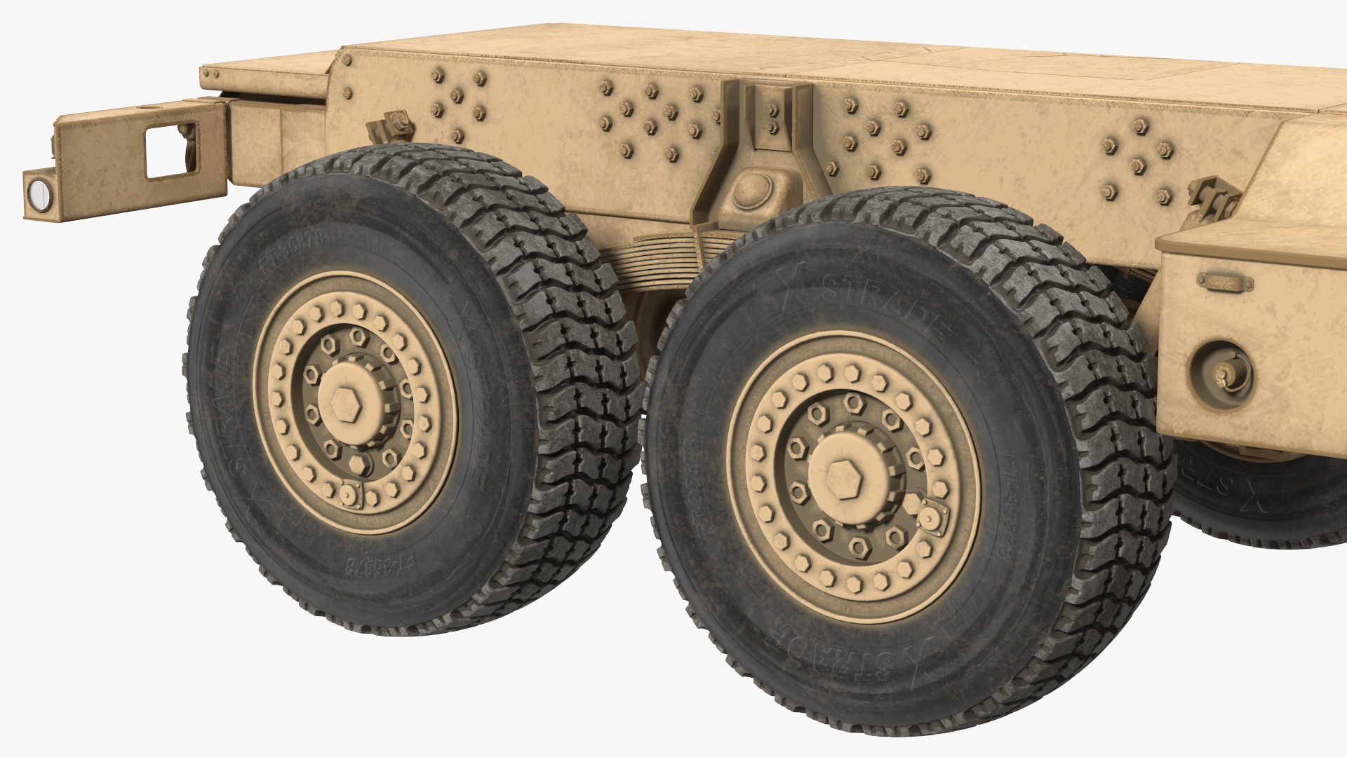 Medium Tactical Vehicle FMTV 5 Ton 6x6 Truck Chassis 3D