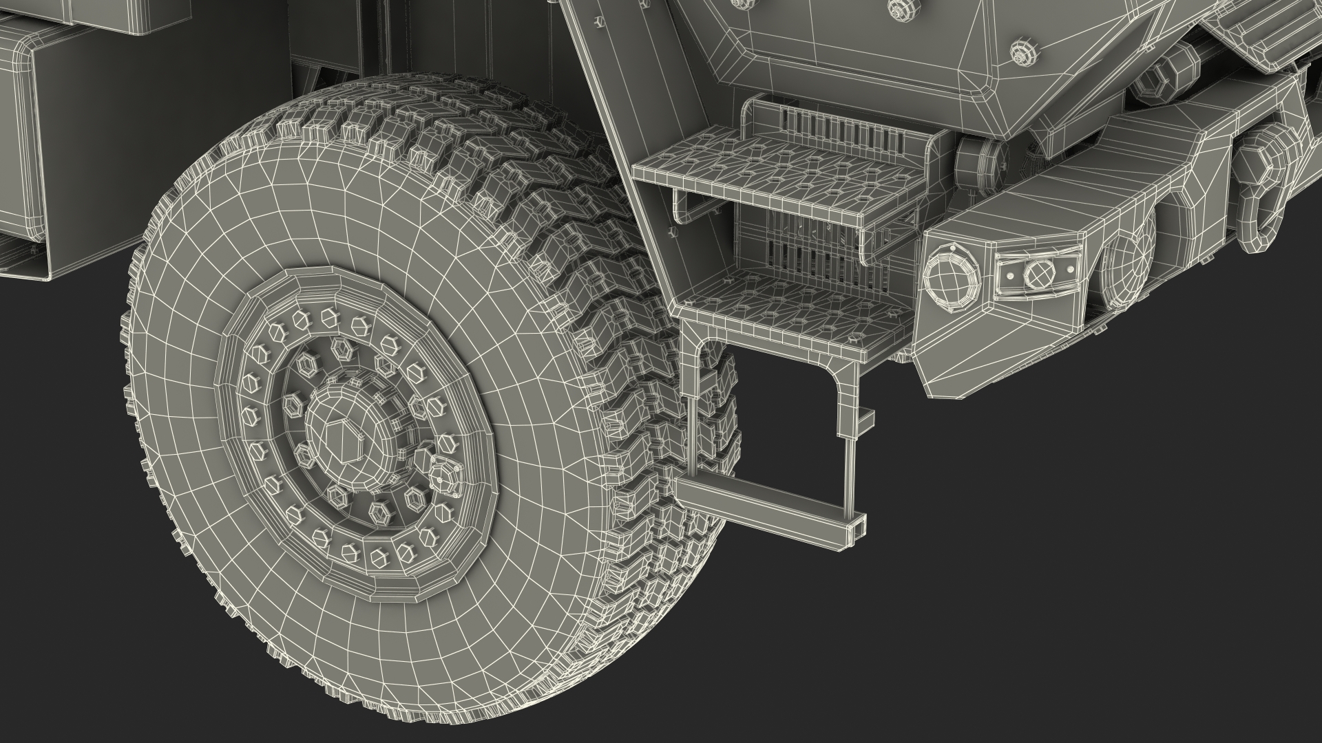 Medium Tactical Vehicle FMTV 5 Ton 6x6 Truck Chassis 3D