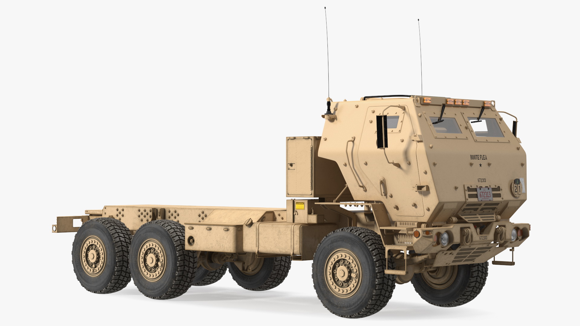 Medium Tactical Vehicle FMTV 5 Ton 6x6 Truck Chassis 3D