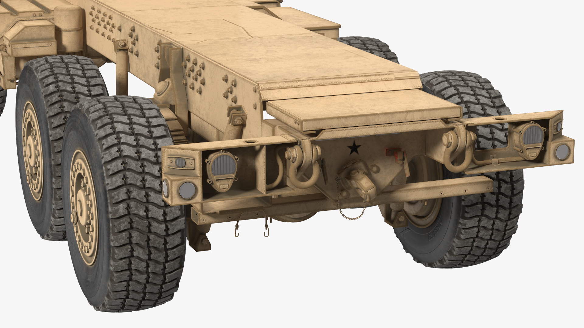 Medium Tactical Vehicle FMTV 5 Ton 6x6 Truck Chassis 3D