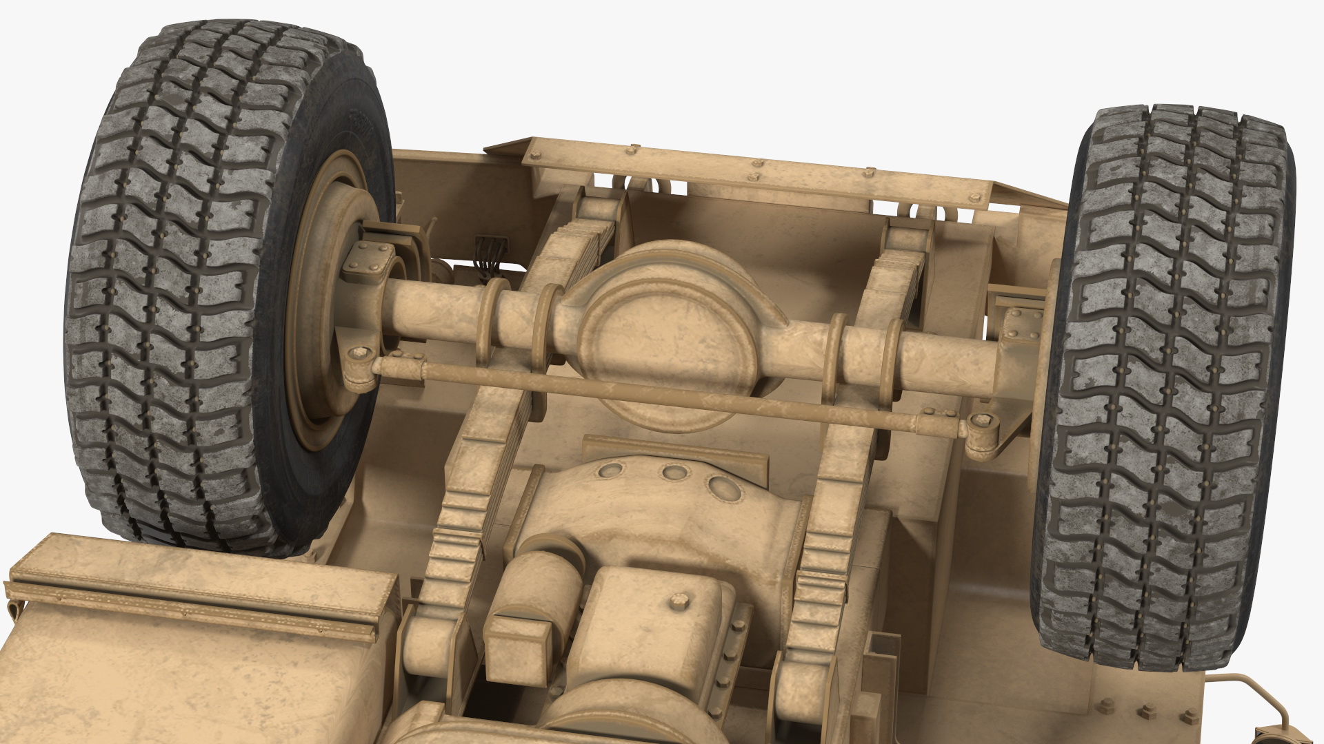 Medium Tactical Vehicle FMTV 5 Ton 6x6 Truck Chassis 3D