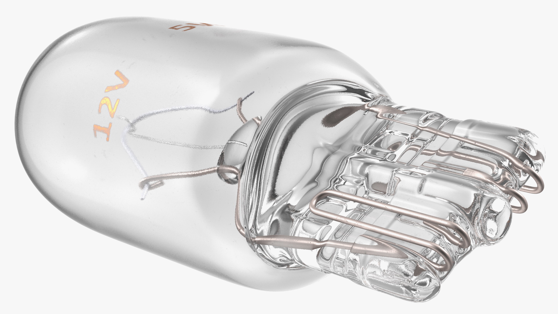 3D model Halogen Capeless T10 W5W Light Bulb