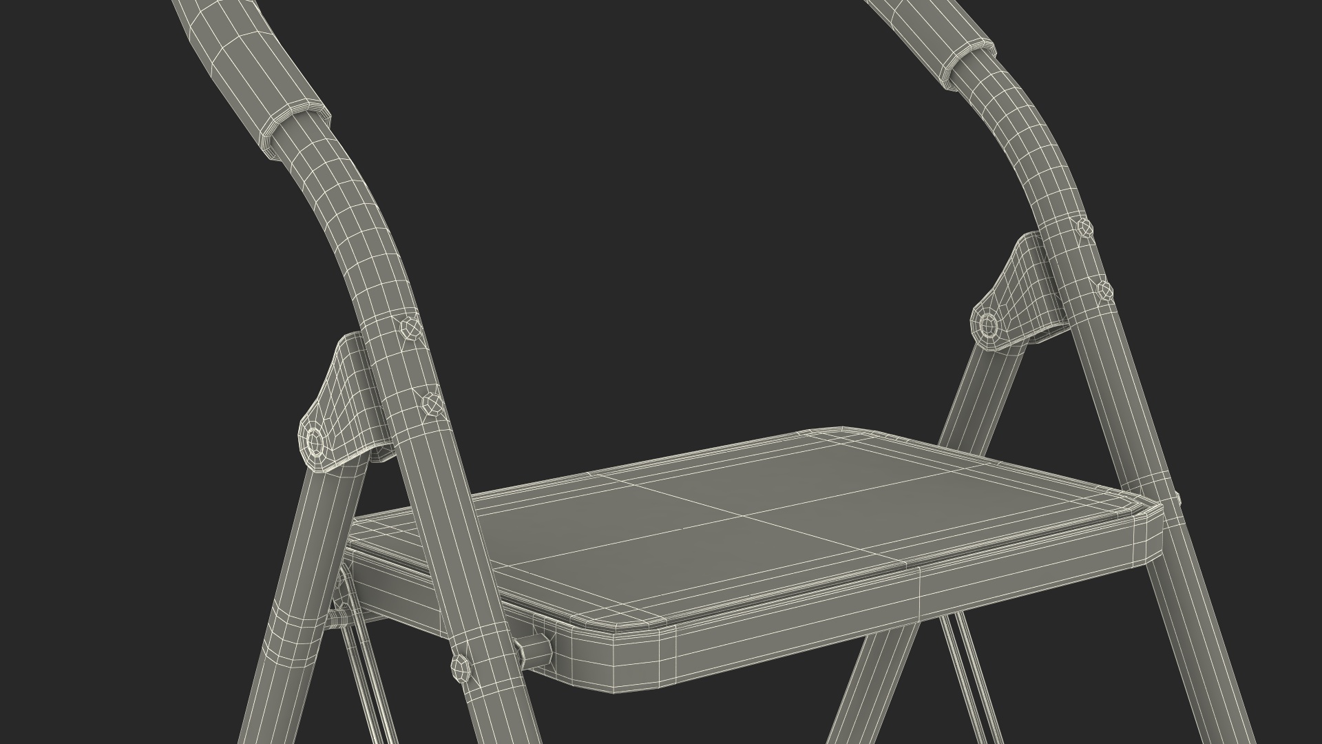 2 Step Ladder Folding Step Stool Rigged 3D model