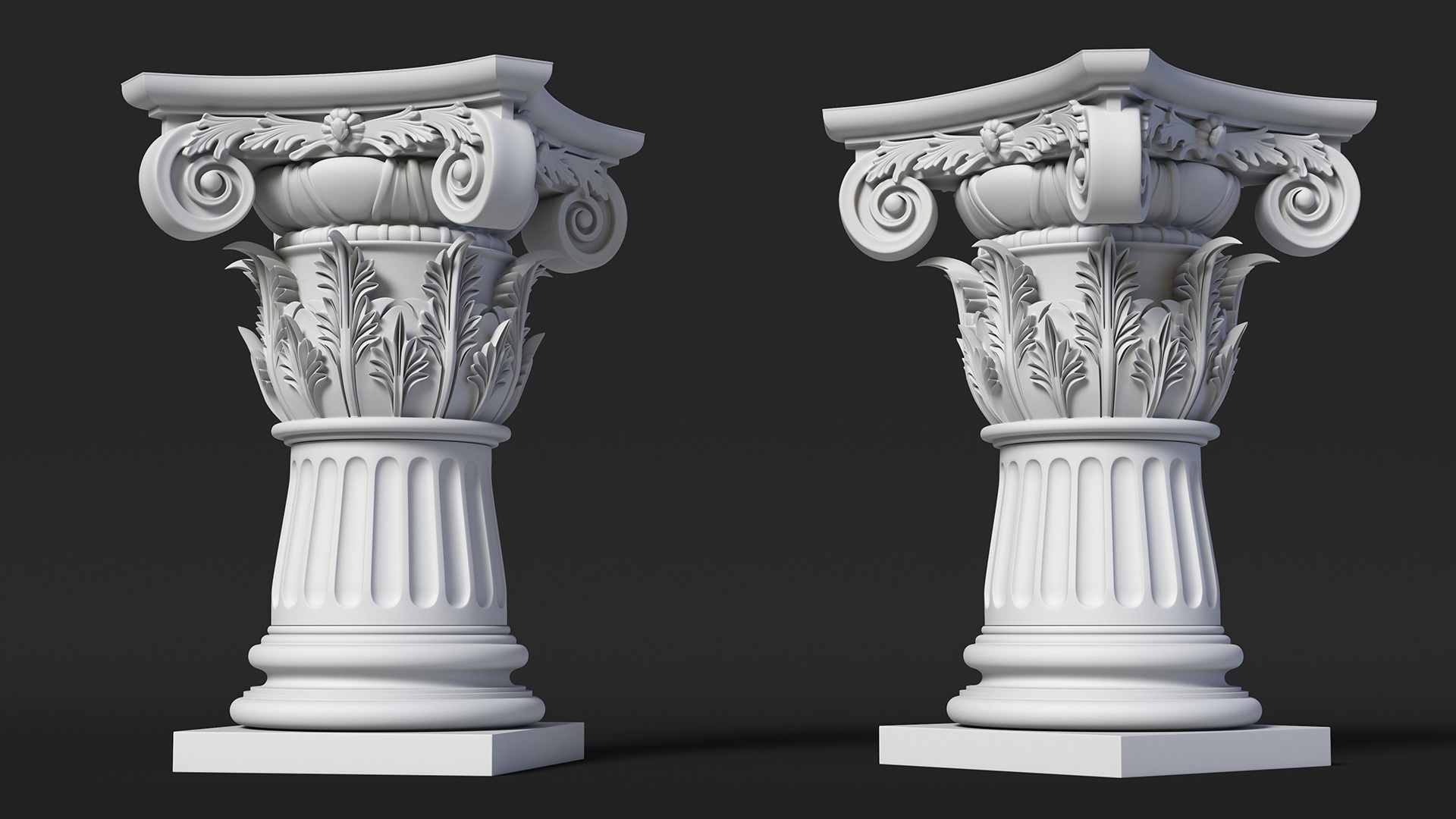Composite Order Pedestal 3D model